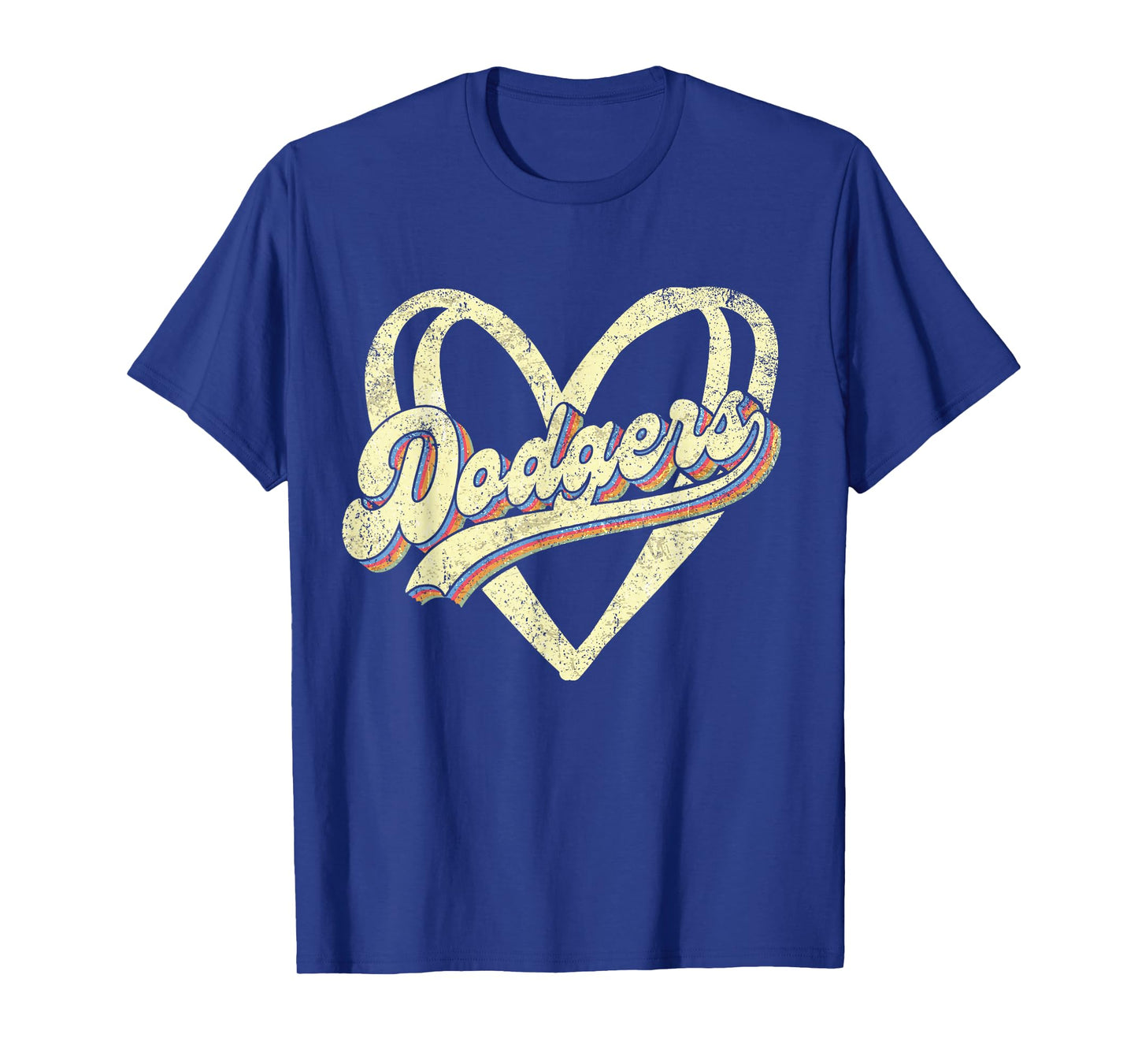 Dodgers Name Retro Vintage First Name Dodgers Lover Usa Flag T-Shirt