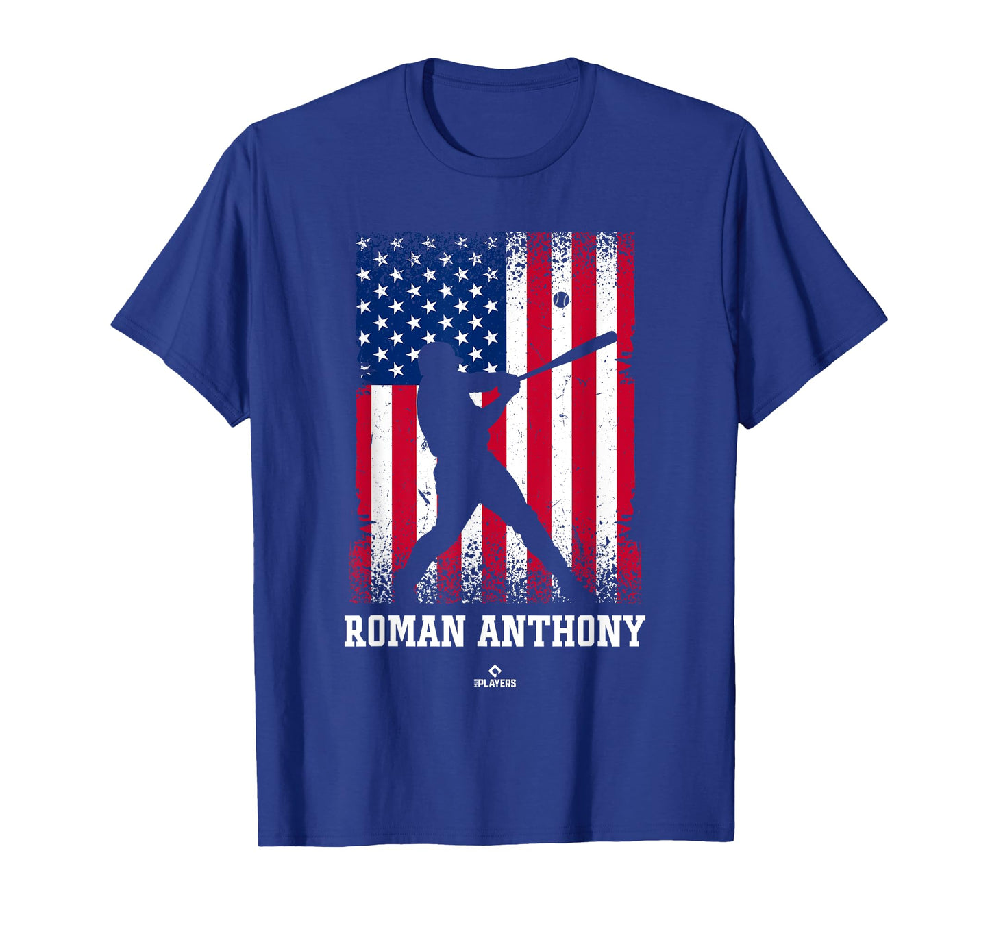 American Flag Swing Roman Anthony Prospect Baseball Fan Gear T-Shirt
