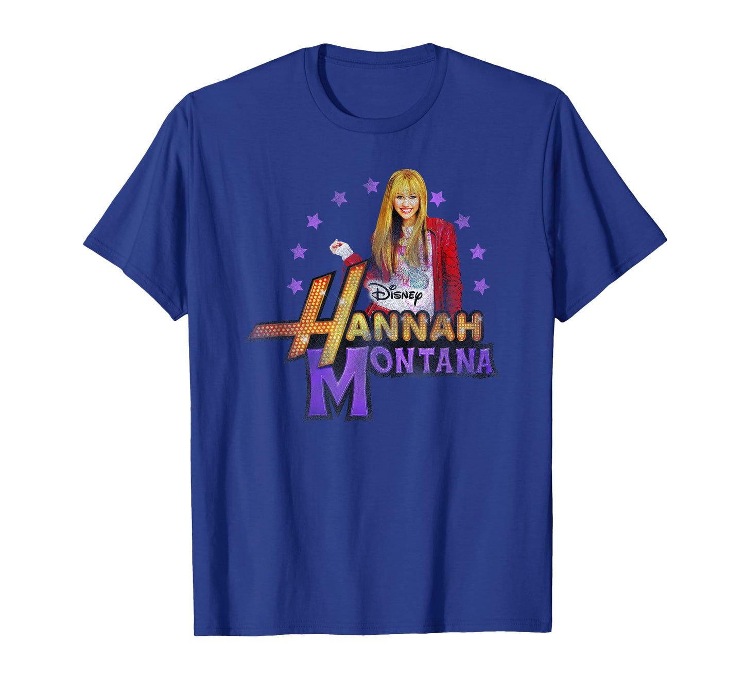 Disney Hannah Montana Pose Distressed Big Chest Portrait T-Shirt