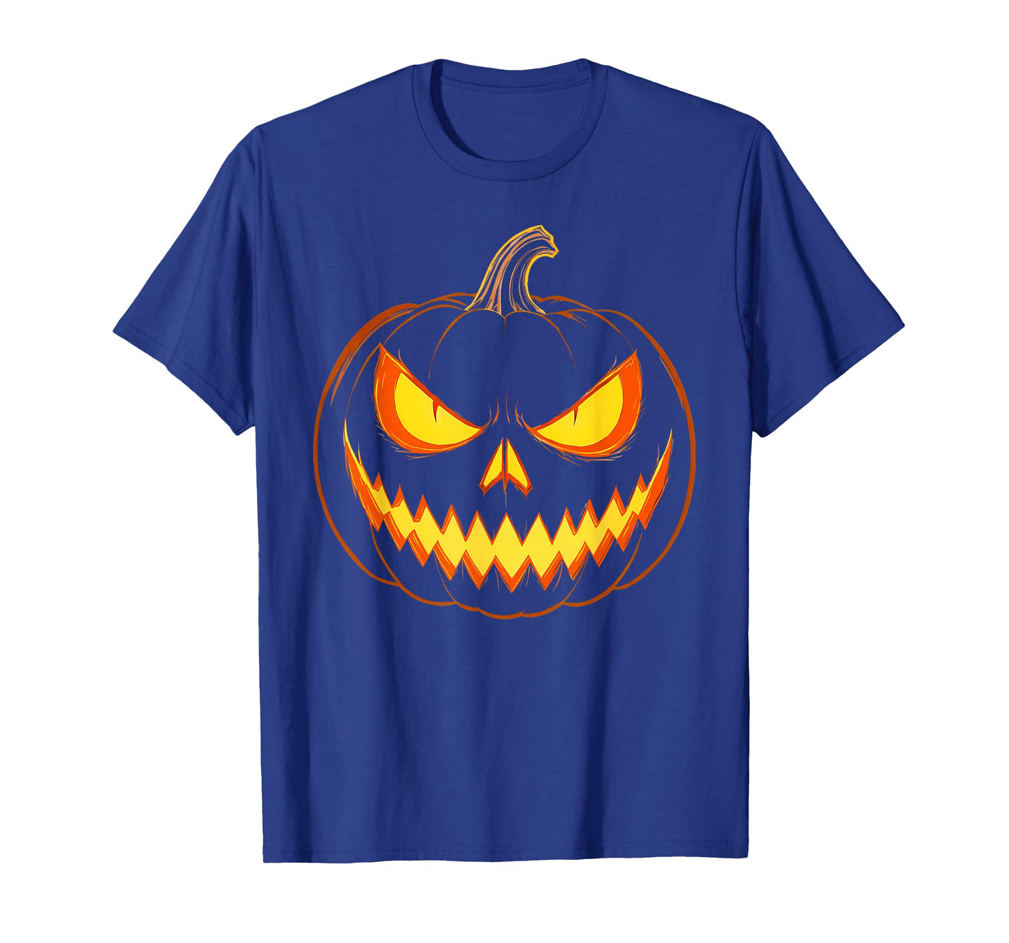 Scary Pumpkin Jack O Lantern Face Halloween Men Boys Kids T-Shirt