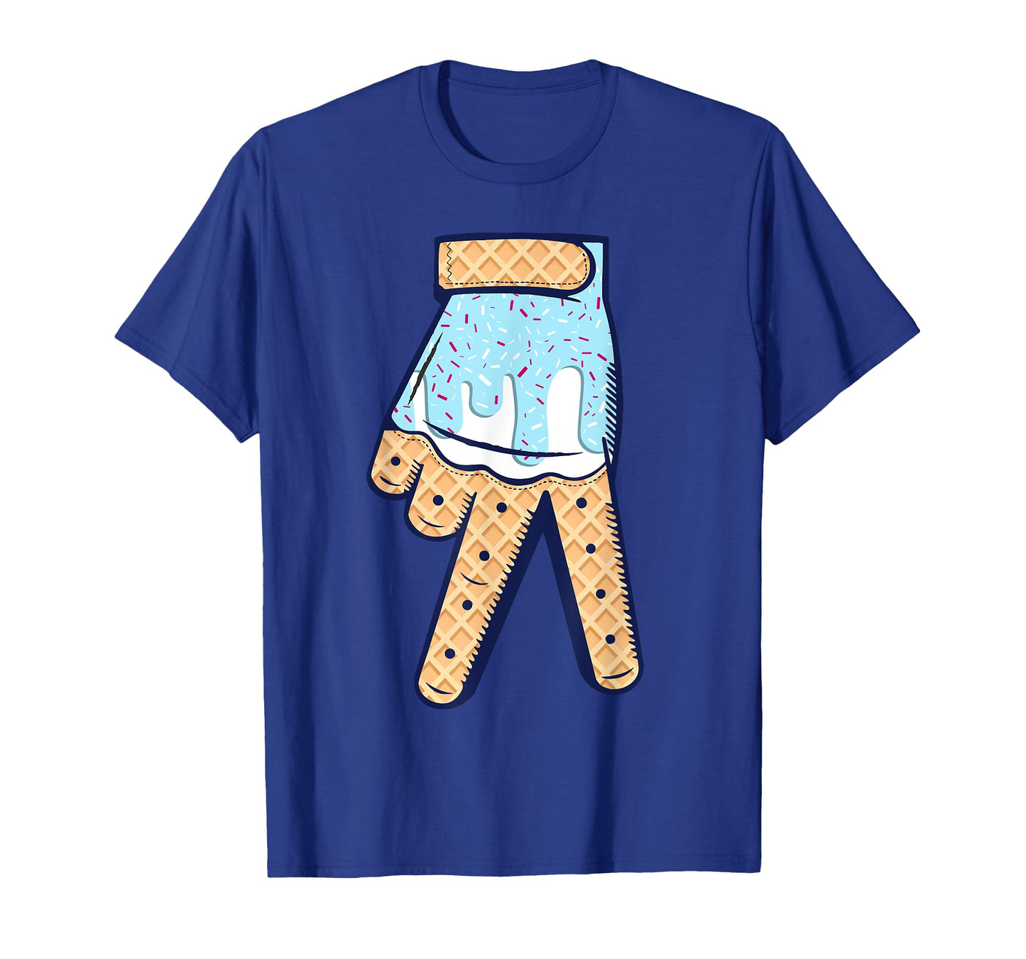 Baseball Ice Cream Drip Boys Glove Sprinkles Baseball Lover T-Shirt