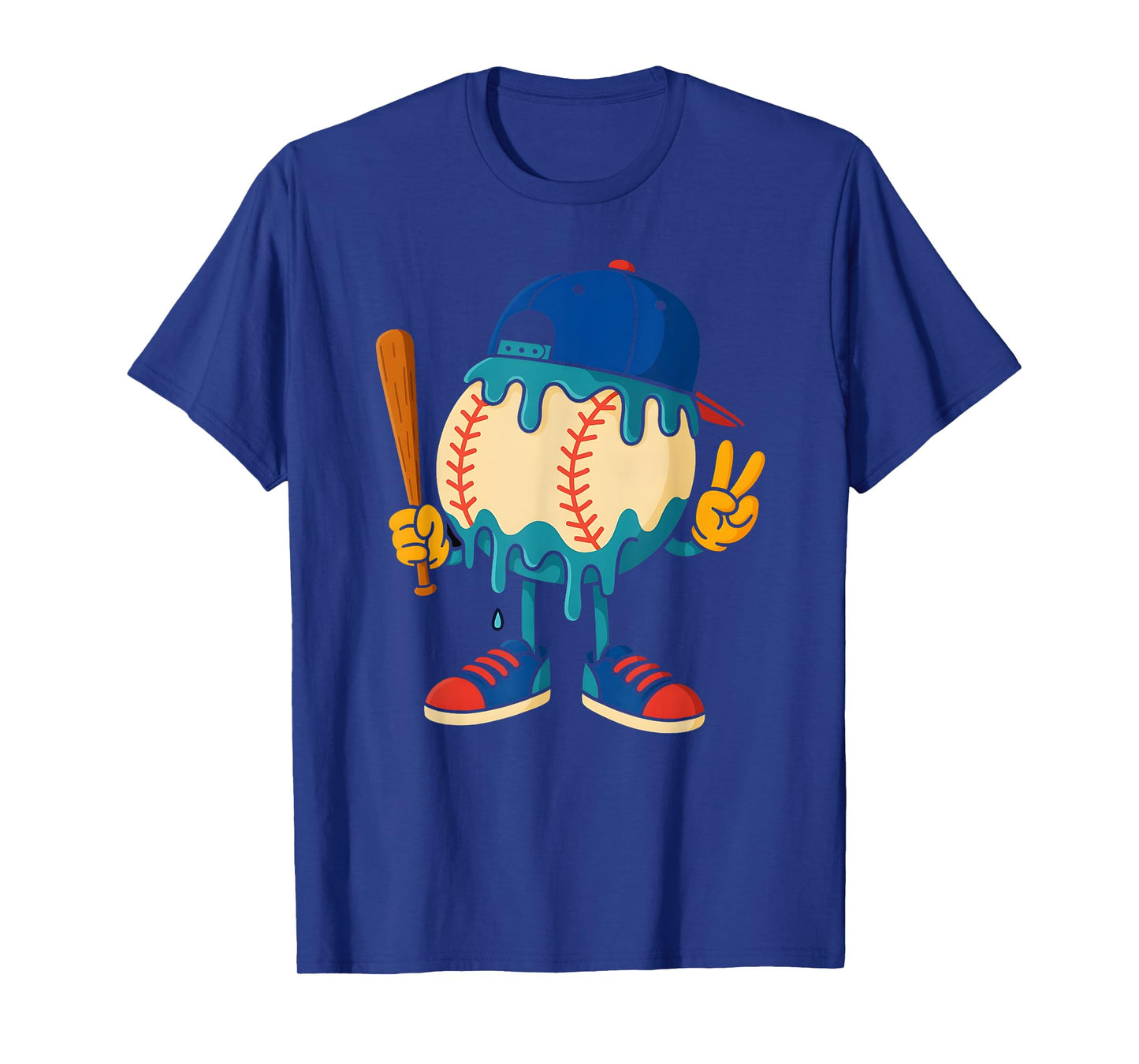Ice Cream Drip Baseball Boys Back To school Youth T-Shirt