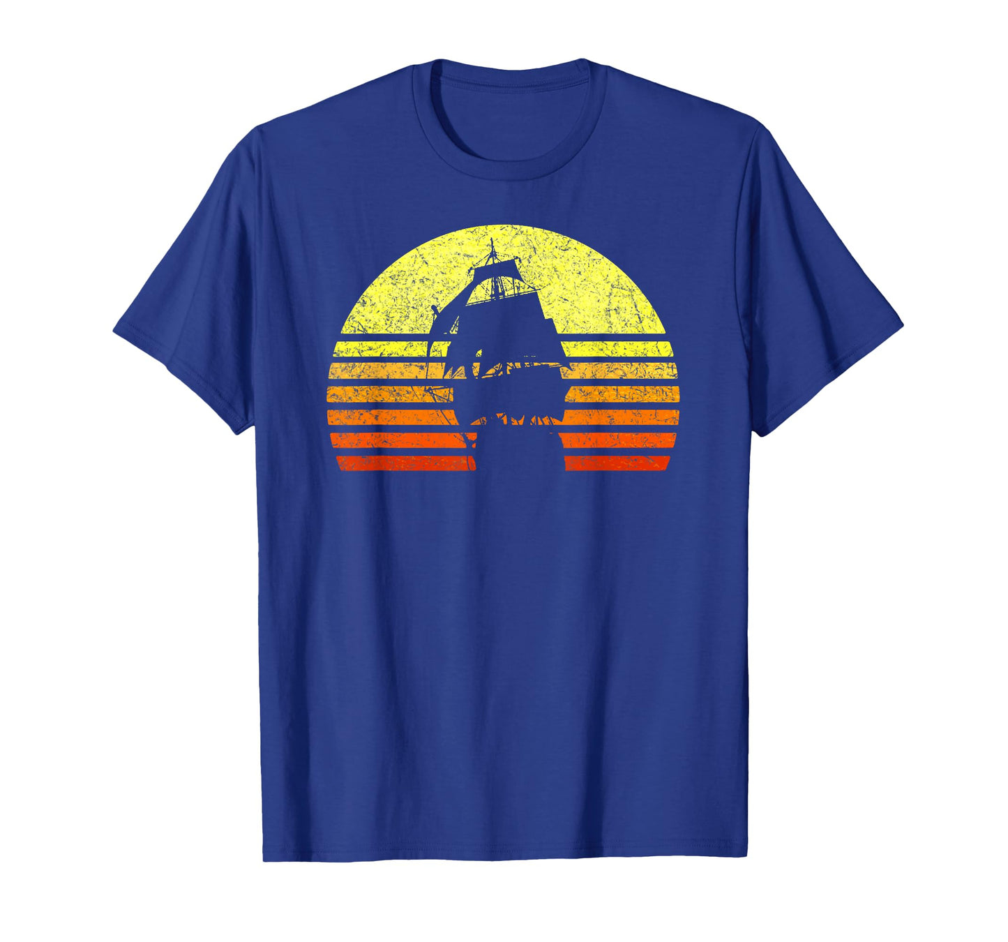 Vintage Sailing Pirate Ship Captain Nautical Sailboat Sailor T-Shirt