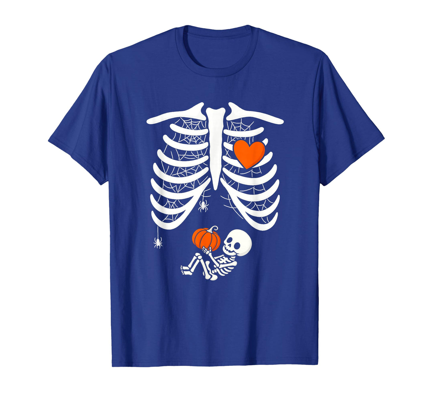 Skeleton Baby Pregnant Xray Rib Cage for Fall Halloween T-Shirt
