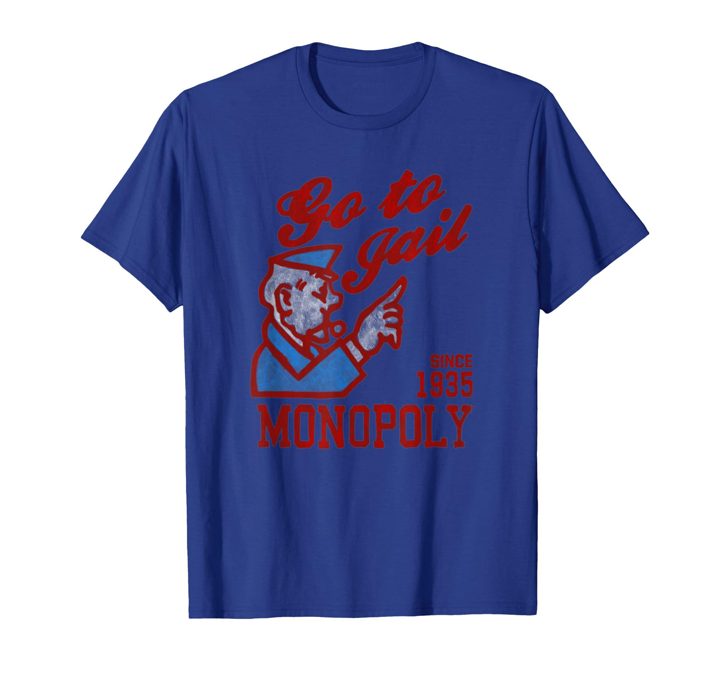 Monopoly Since 1935 Go To Jail Distressed Icon Poster T-Shirt