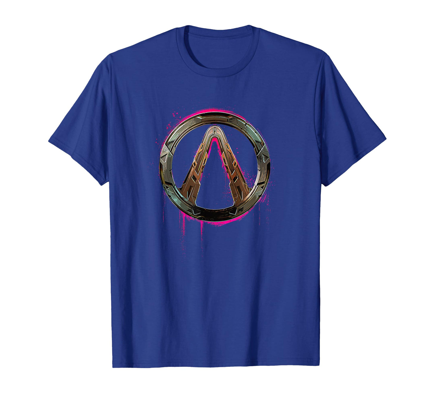 Borderlands 4 Graffiti Vault Logo Pink Glow Video Game T-Shirt