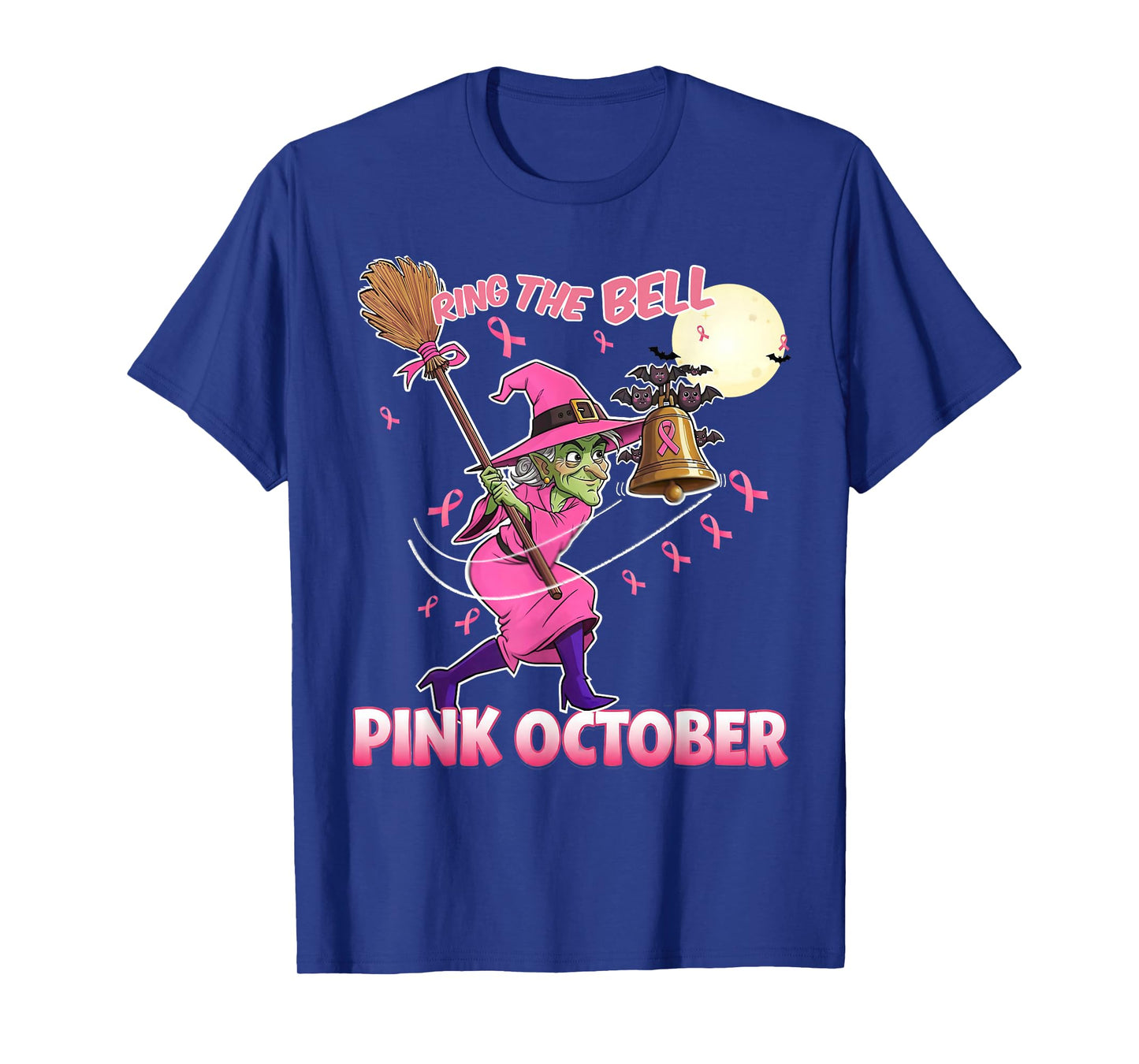 Halloween Witch Ring The Bell Pink October Trick & Treat T-Shirt