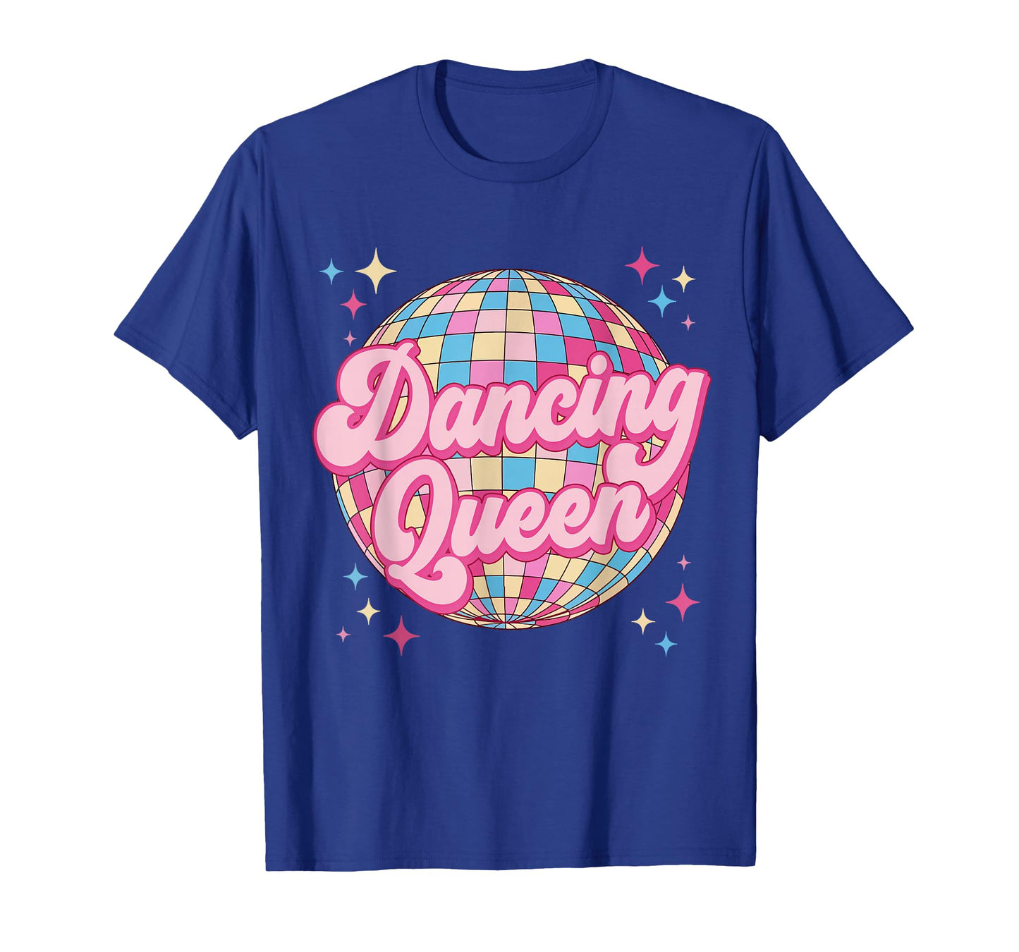 Dancing Queen Retro Disco Ball 70s 80s Women Girl T-Shirt