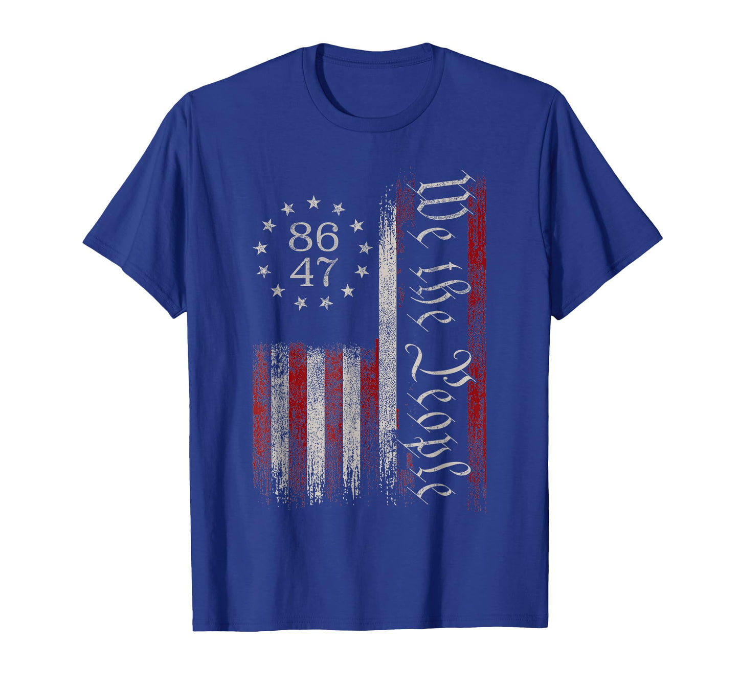 8647 Trump 86 47 US Flag We The People Impeach 47 T-Shirt
