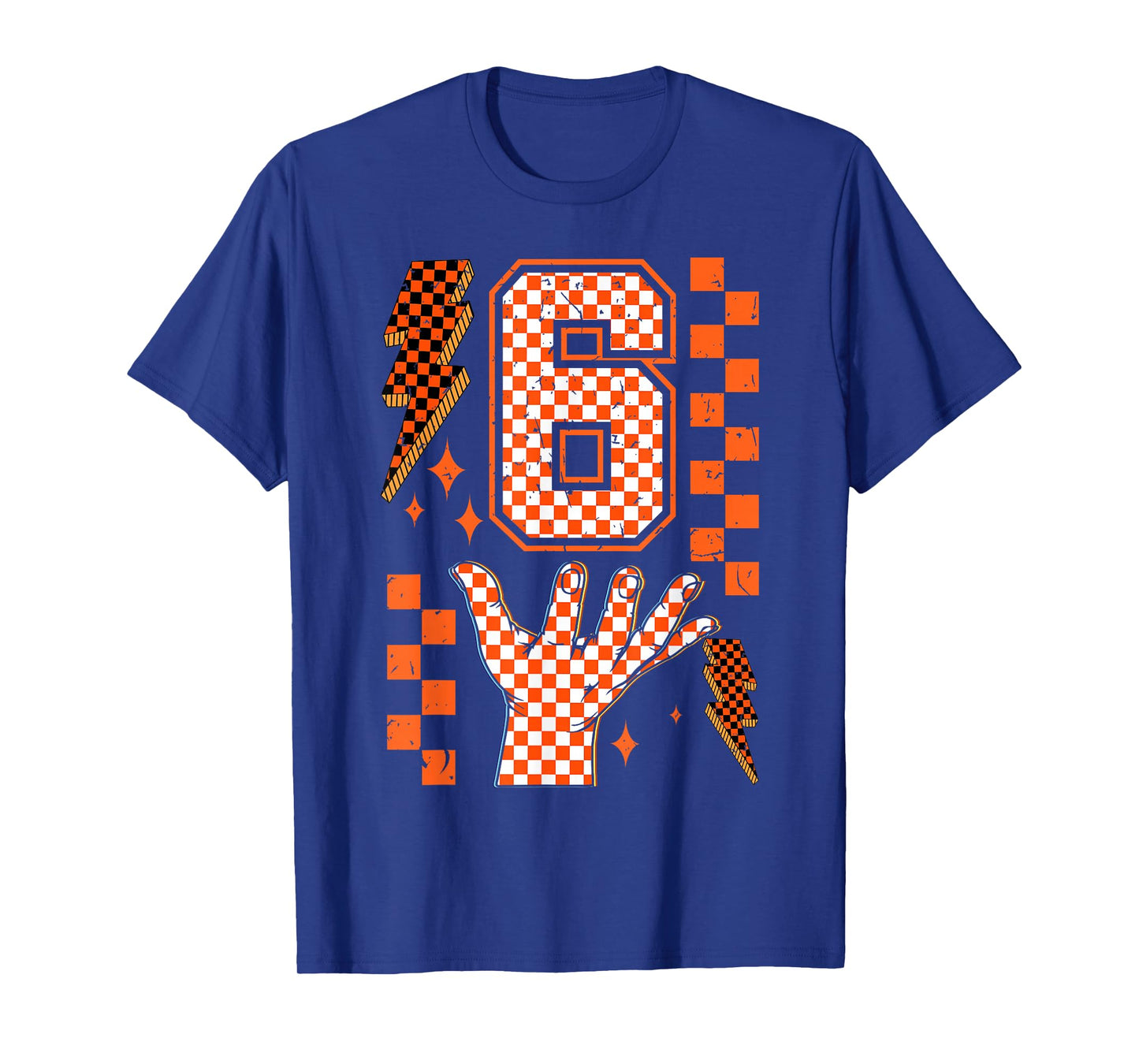 Number 6 Matching 67 Meme Checkered Halloween Costume Kids T-Shirt