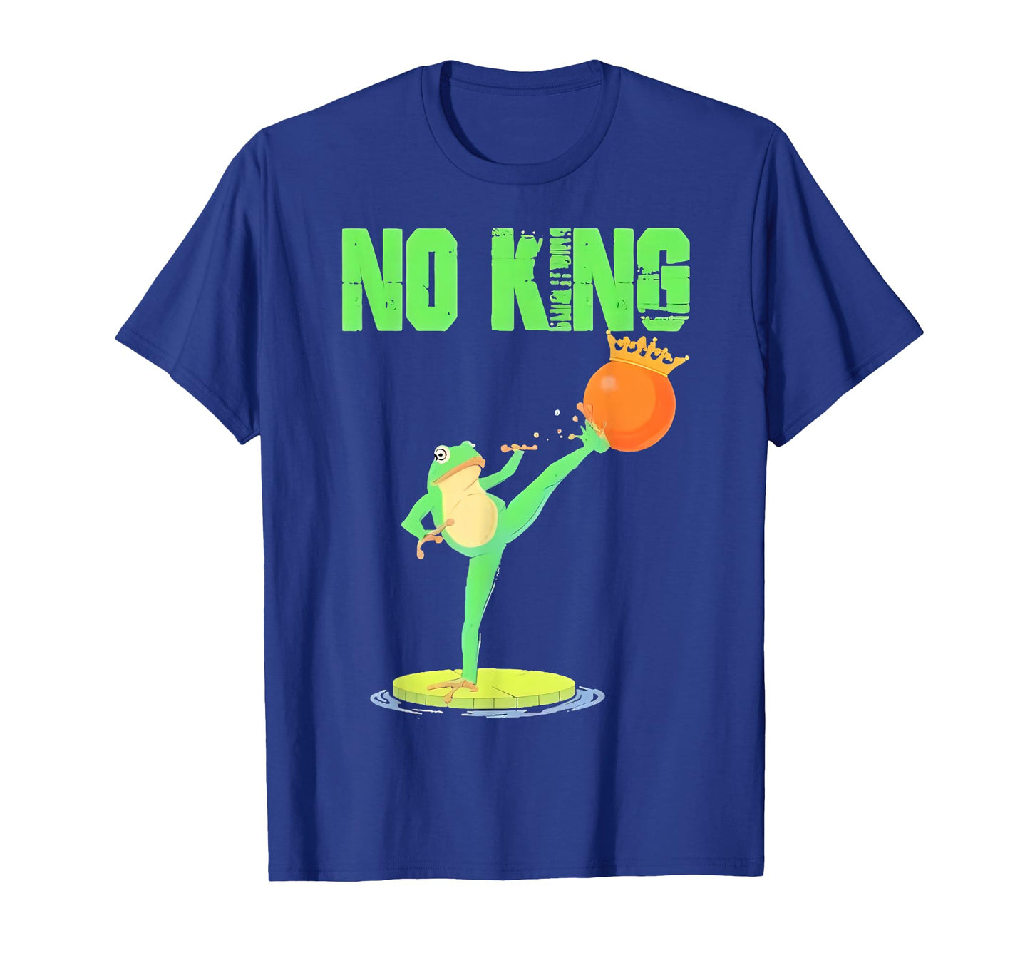 Funny No Kings Frog Protest T-Shirt