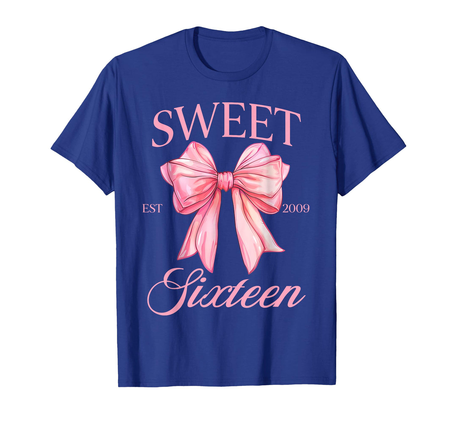Groovy Sweet 16th Birthday Girl Coquette Bow 16 Year Old T-Shirt