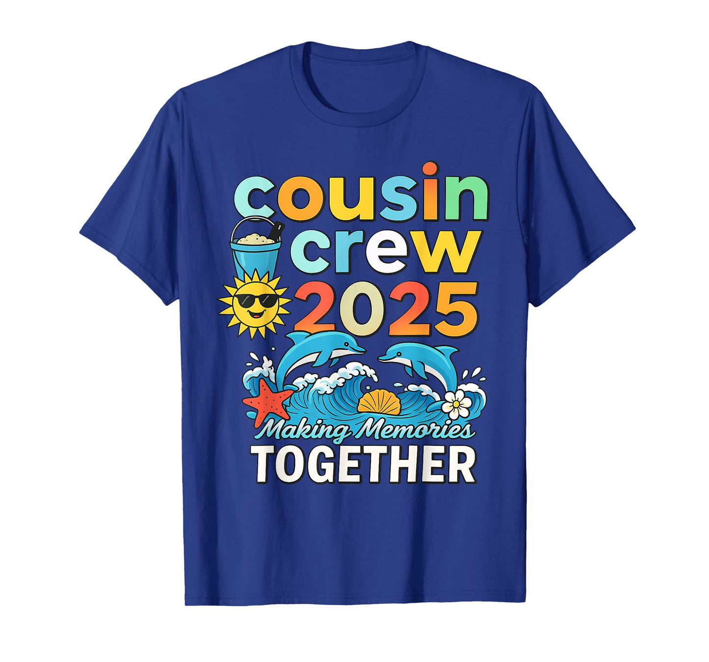 Cousin Crew 2025 Summer Vacation Beach Family Trip Matching T-Shirt