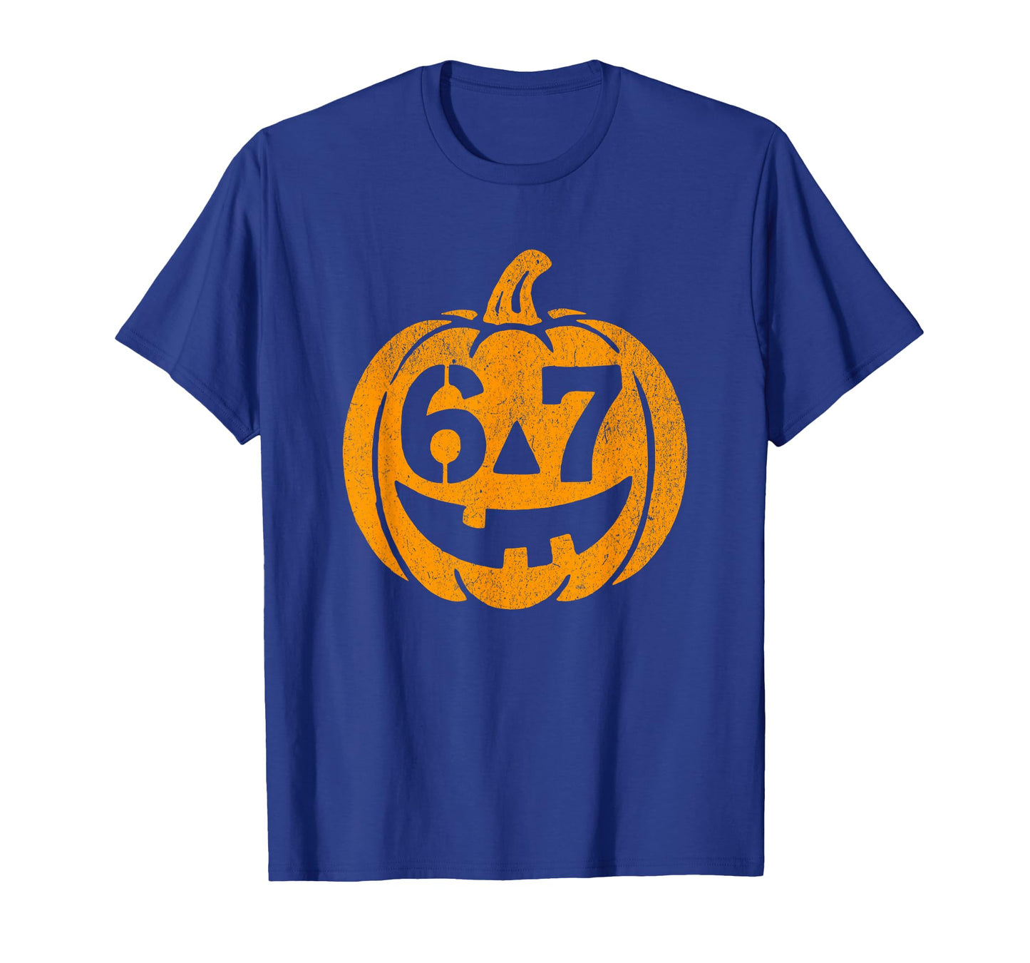 Halloween Jack O Lantern Funny Six Seven Meme T-Shirt