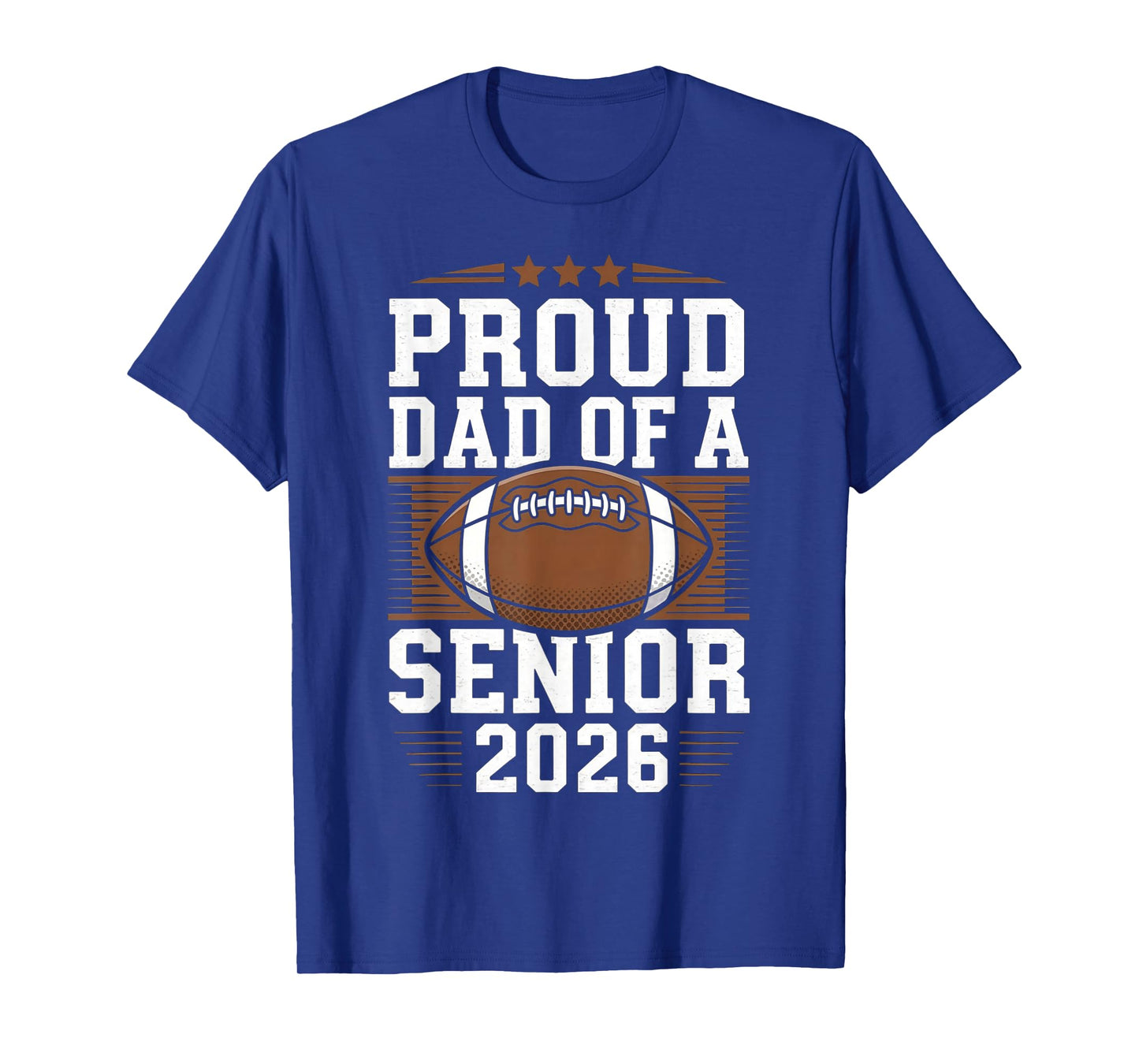 Proud Senior Dad 2026 Football Game Day Team Pride Supporter T-Shirt