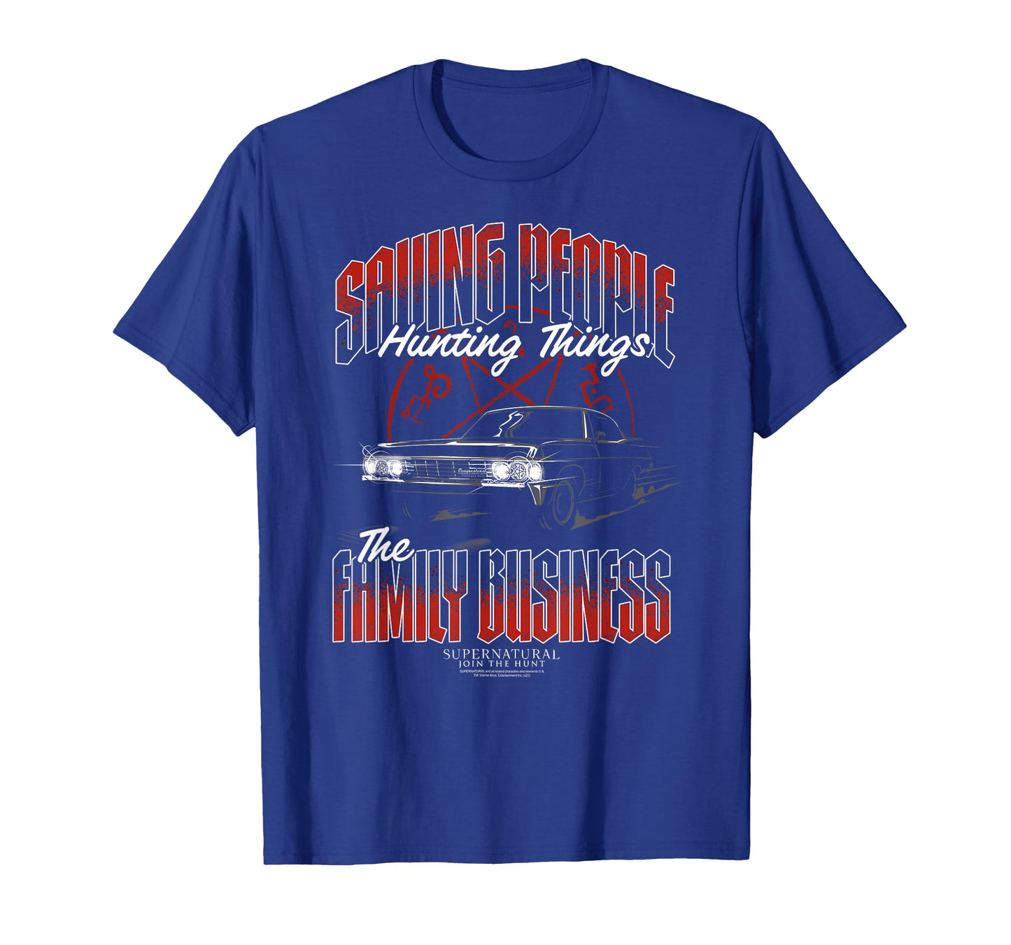 Supernatural Saving People Hunting Things Car TV Show T-Shirt