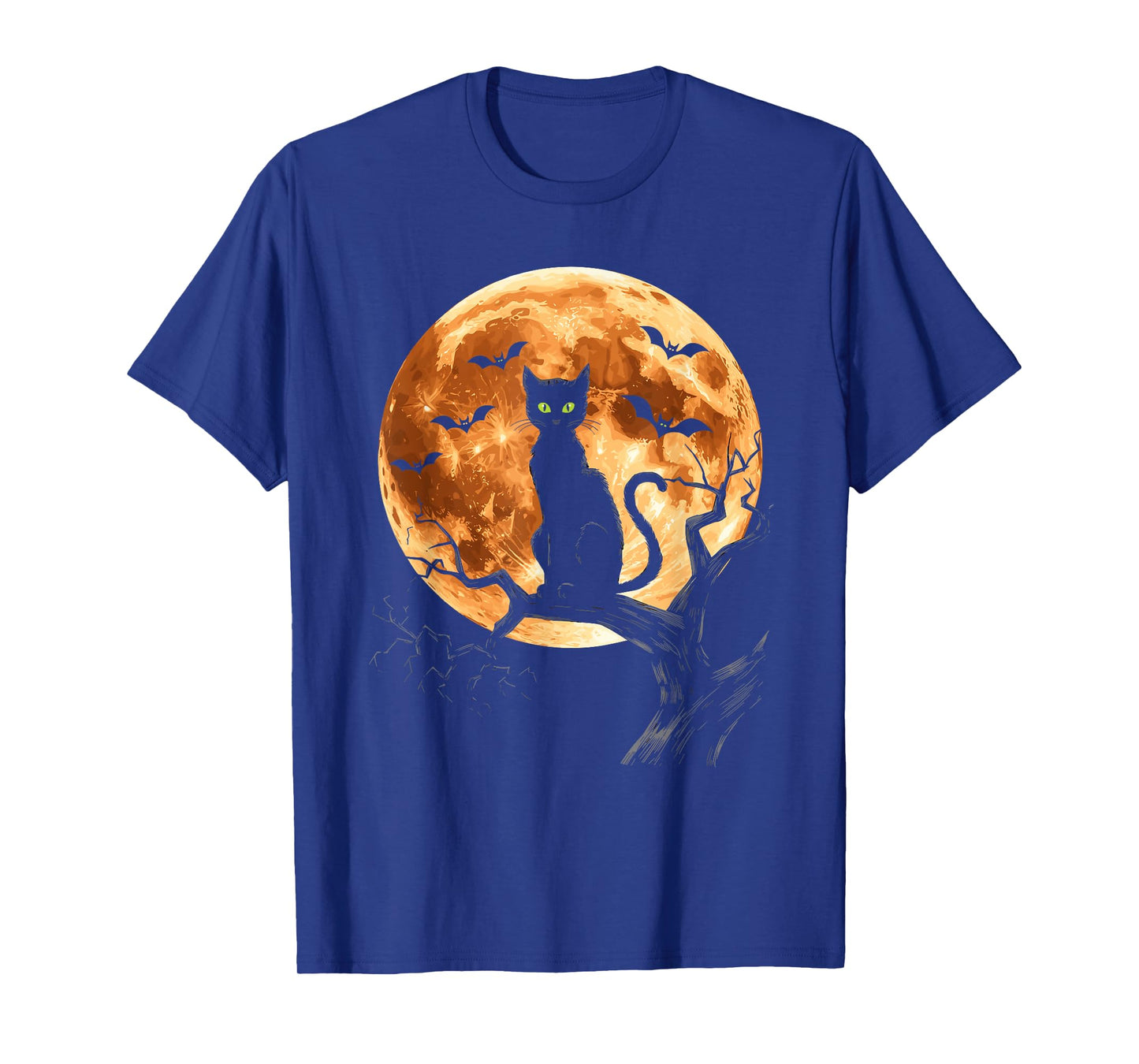 Scary Cat, Cat Black & Halloween, Cat Moon T-Shirt