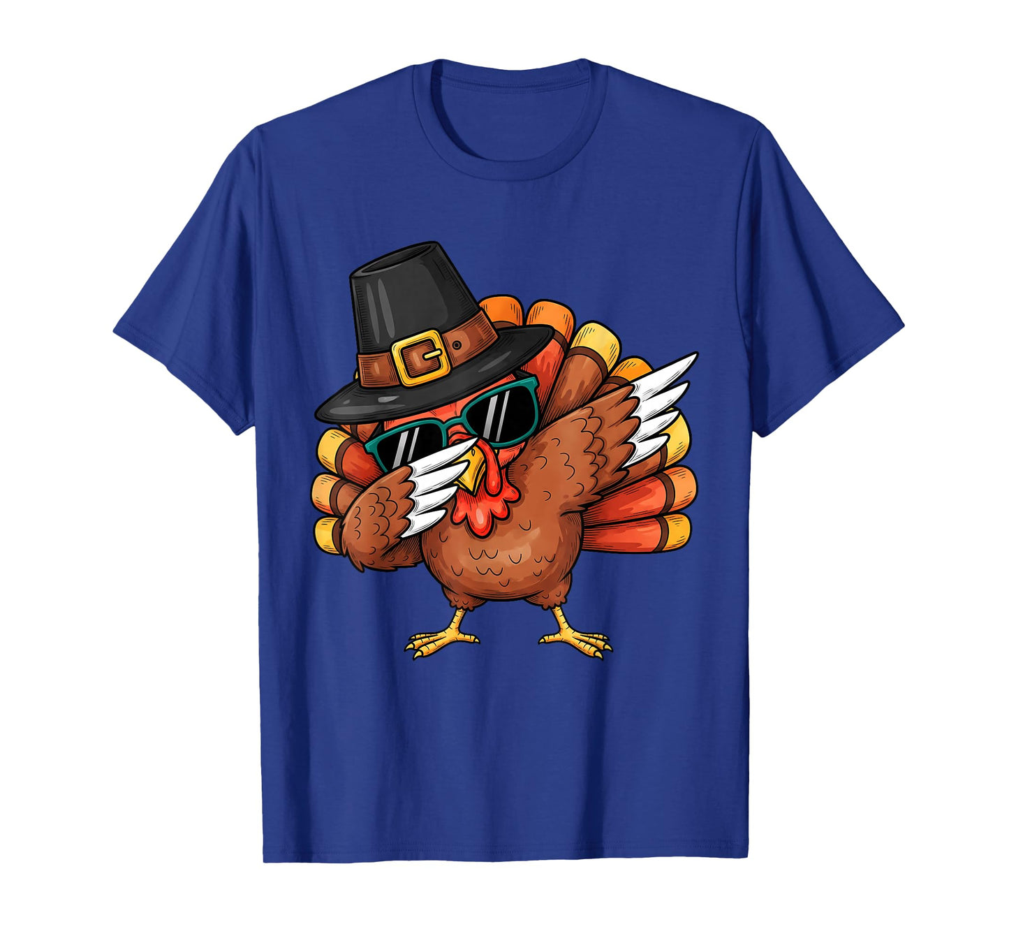 Thanksgiving Shirt Funny Turkey Dabbing for Men Women Kids T-Shirt