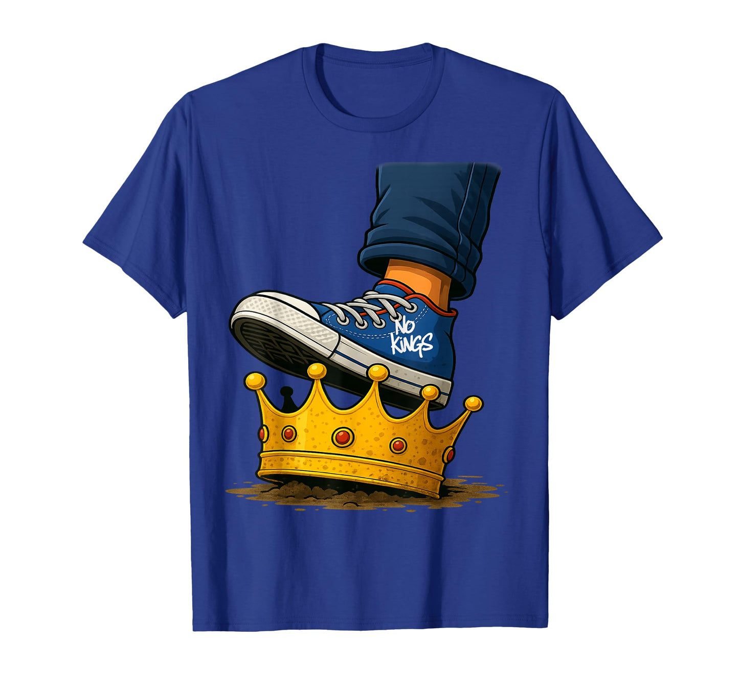 No Kings Shoe On Crown T-Shirt