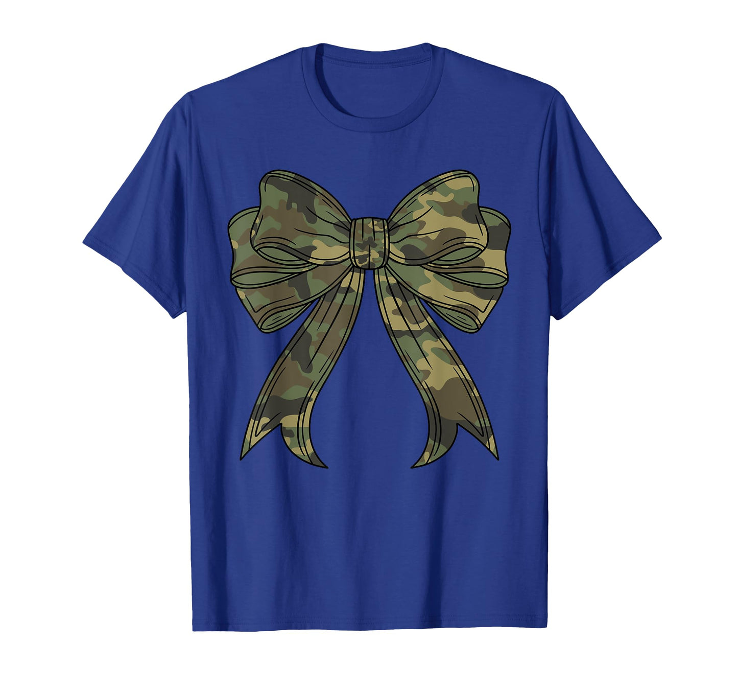 Woodland Camouflage Camo Coquette Bow Hunting For Women Girl T-Shirt