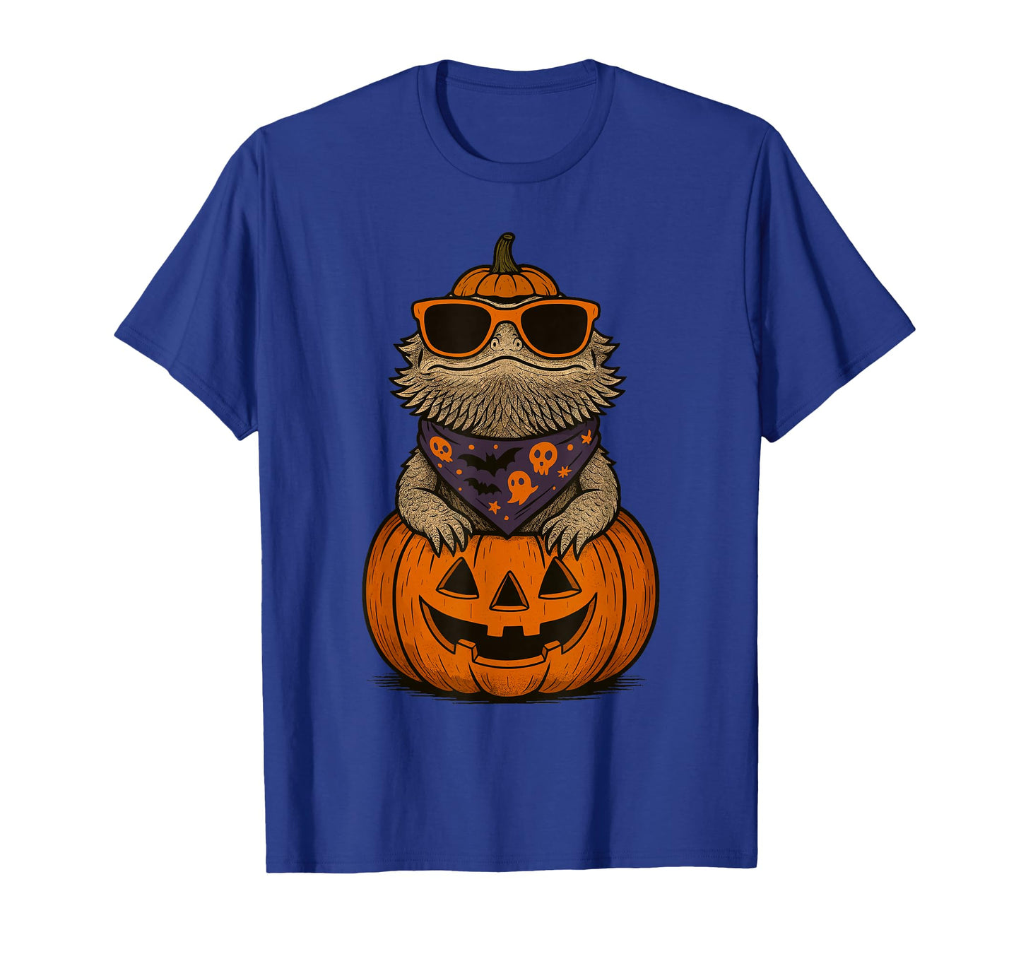 Spooky Bearded Dragon Pumpkin Halloween T-Shirt