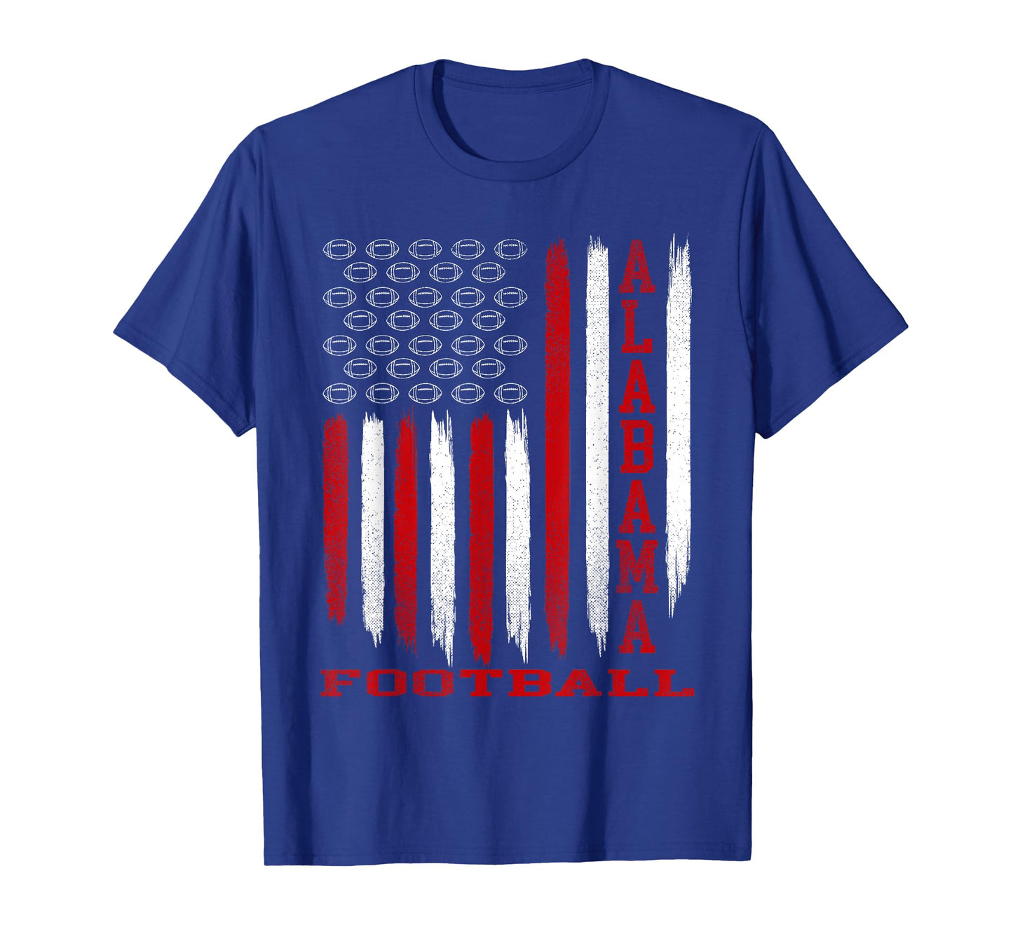 Patriotic USA Flag Alabama Football Season Party T-Shirt