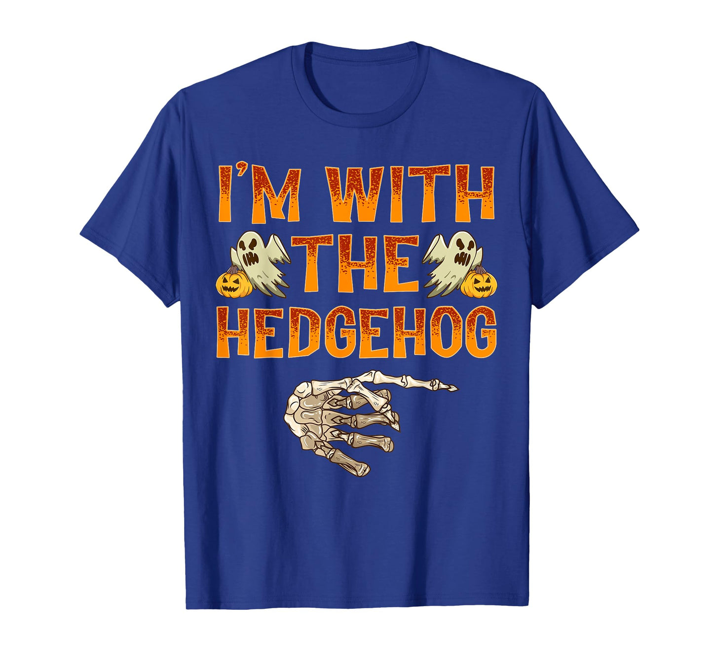 I'm With The Hedgehog Costume Funny Halloween Couple T-Shirt