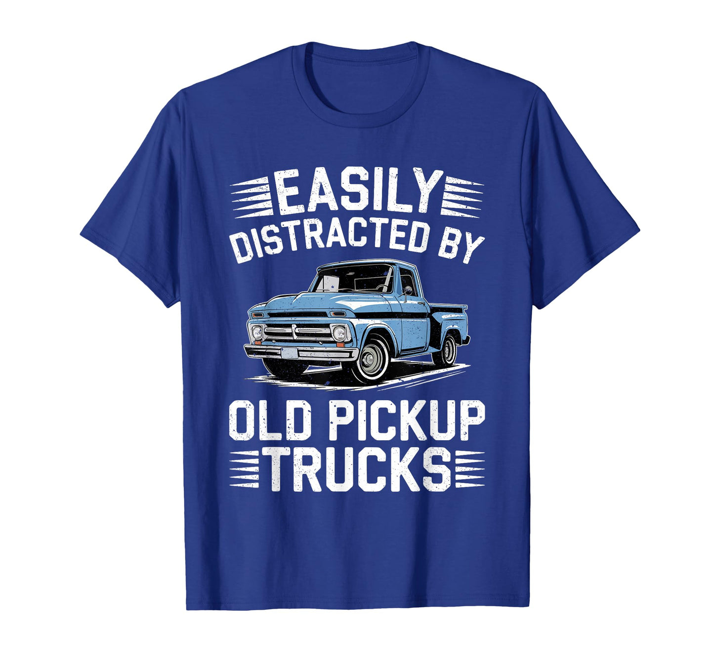 Easily Distracted By Old Pickup Trucks Shirt Vintage Car Guy T-Shirt