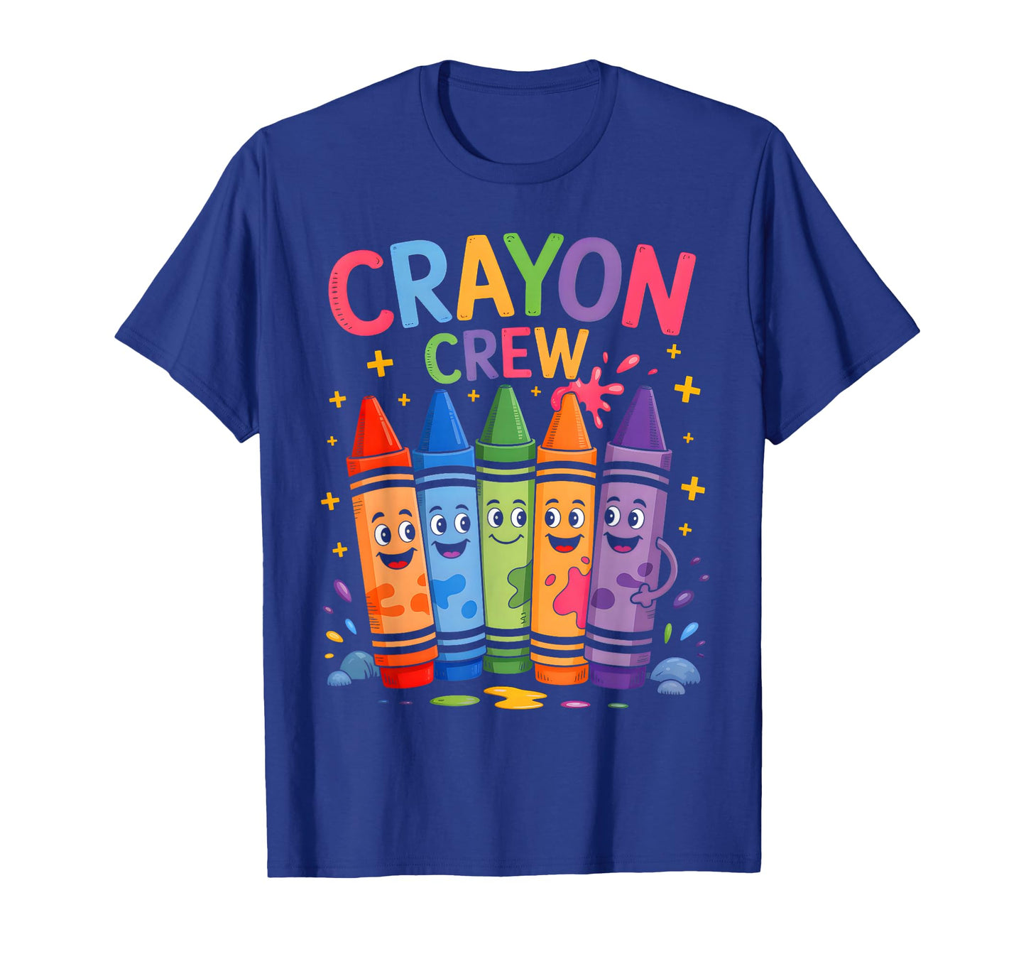 Coloring Art Drawing Color Funny Crayon Crew Halloween T-Shirt