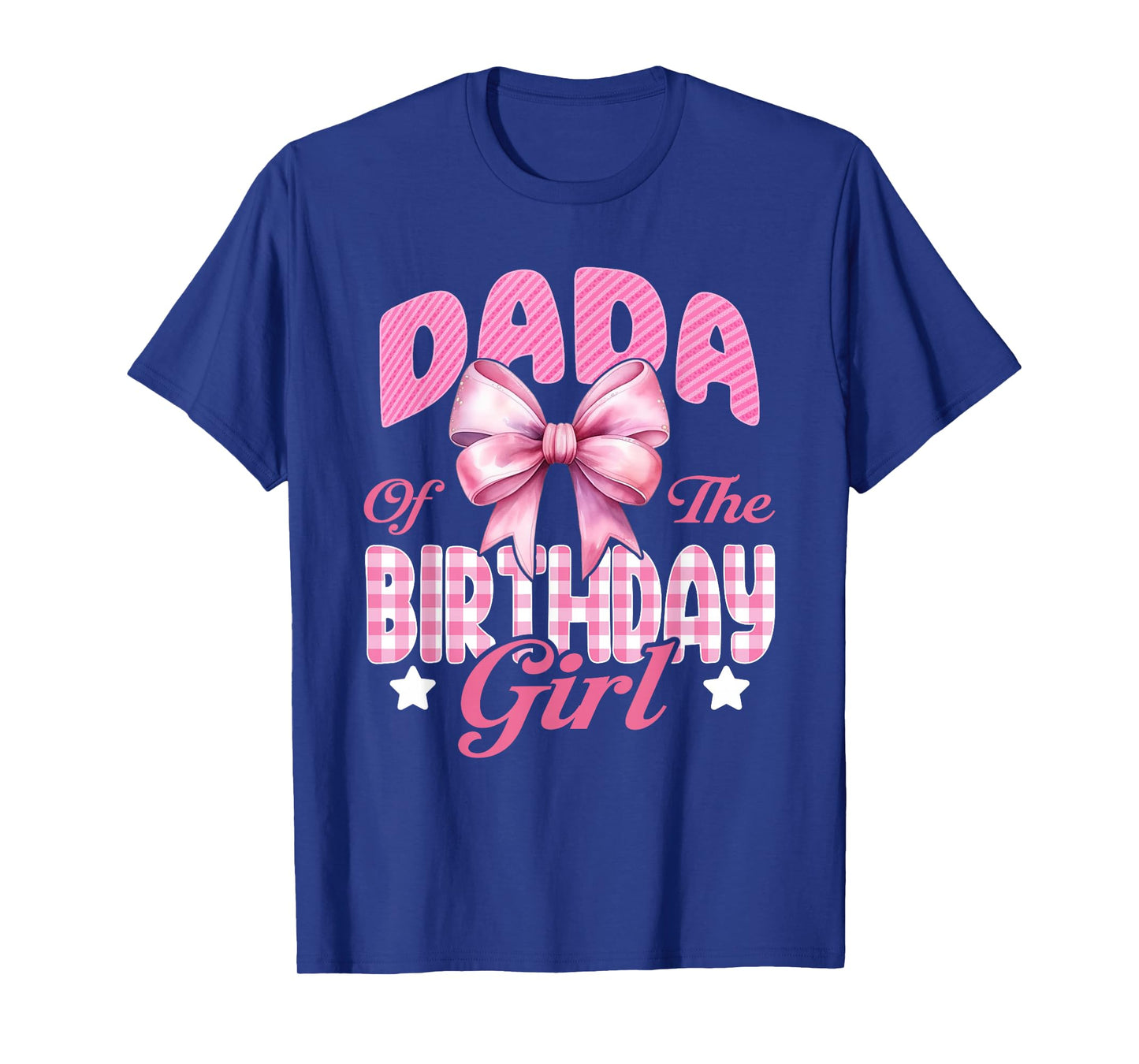 Dada of The Birthday Girl Family Pink Coquette Bow T-Shirt