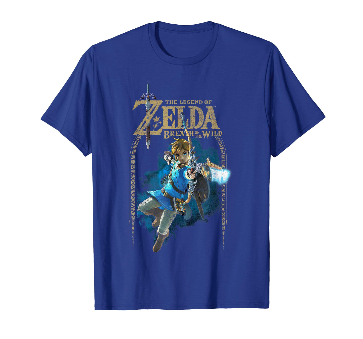 Zelda Breath Of The Wild Link Arch Shot Logo Graphic T-Shirt T-Shirt