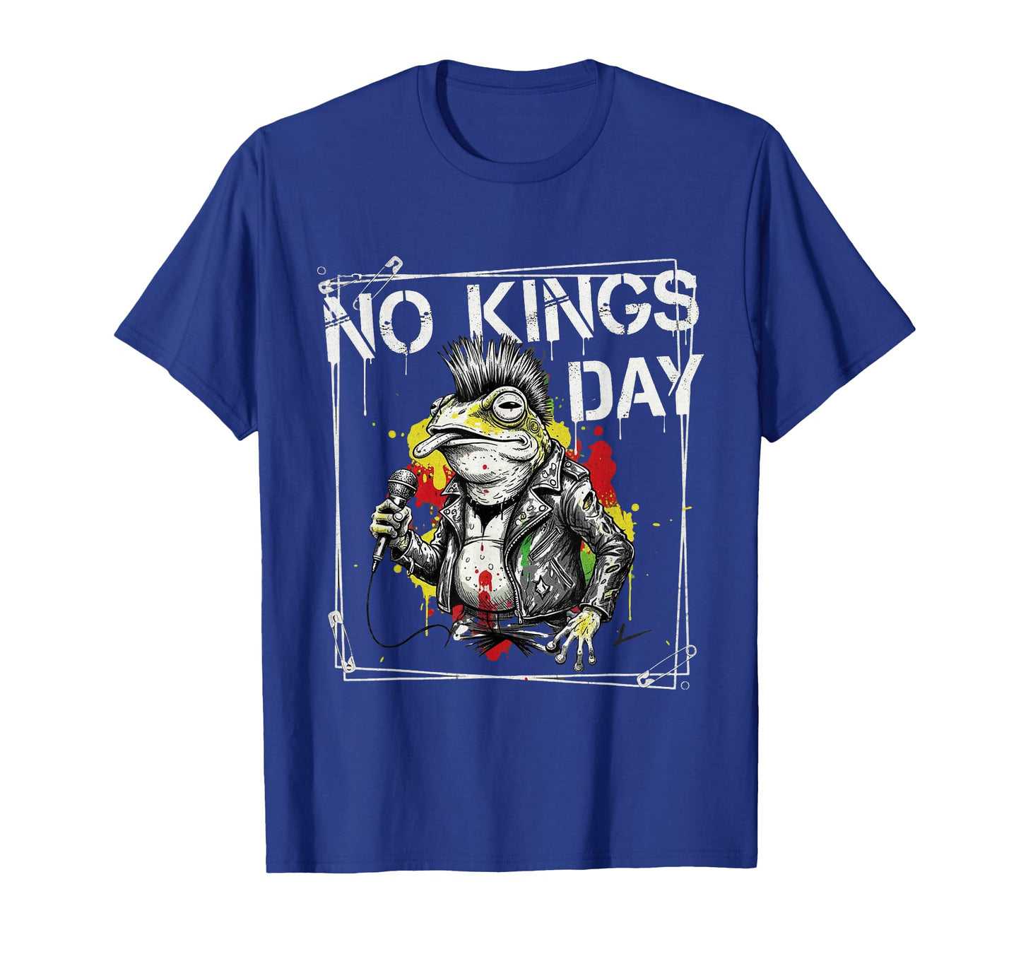 No Kings Day Portland Shirt Frog Protest Rock and Roll T-Shirt