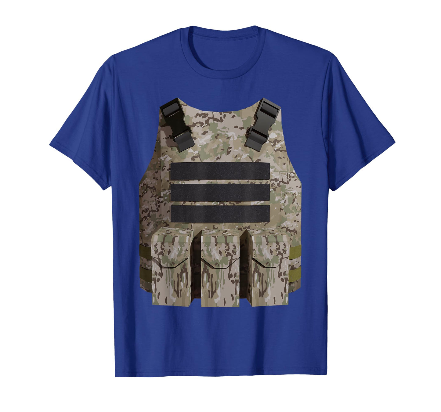 Faux Bulletproof Vest Gamer Costume Desert Camo version T-Shirt