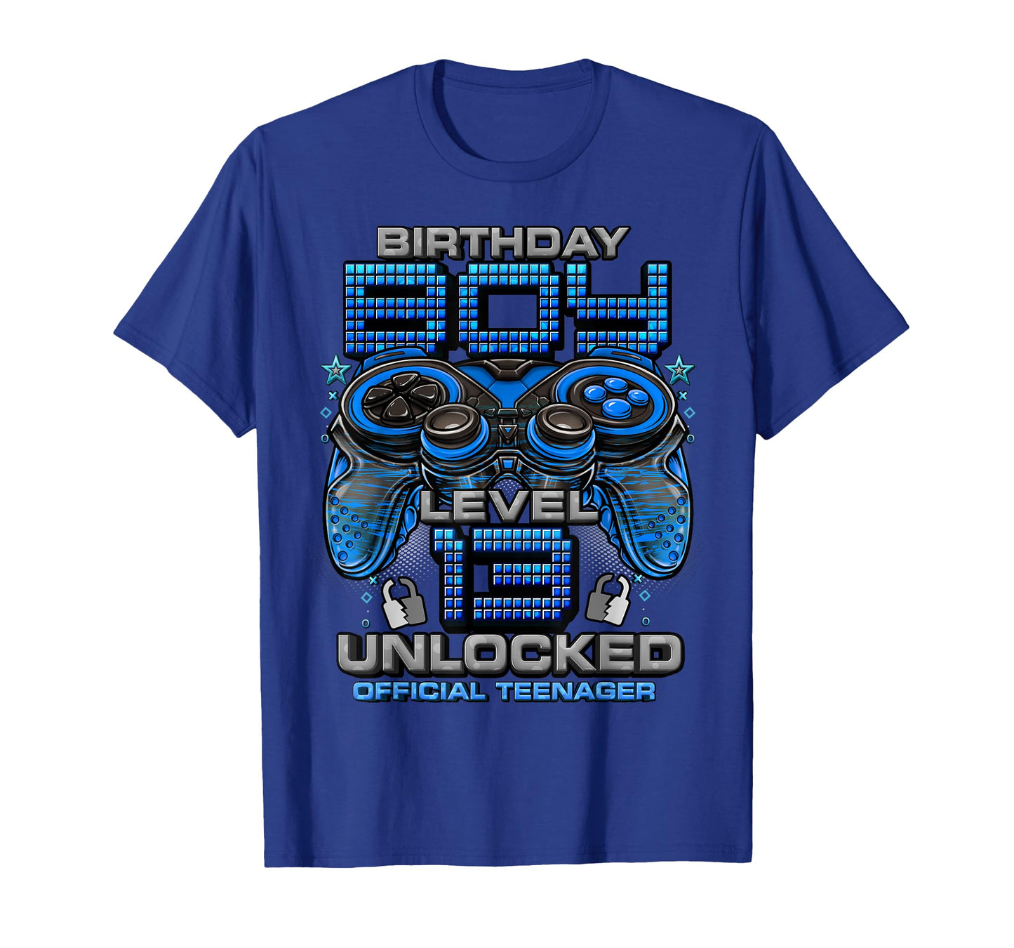 Level 13 Unlocked Awesome Since 2010 13th Birthday Gaming T-Shirt