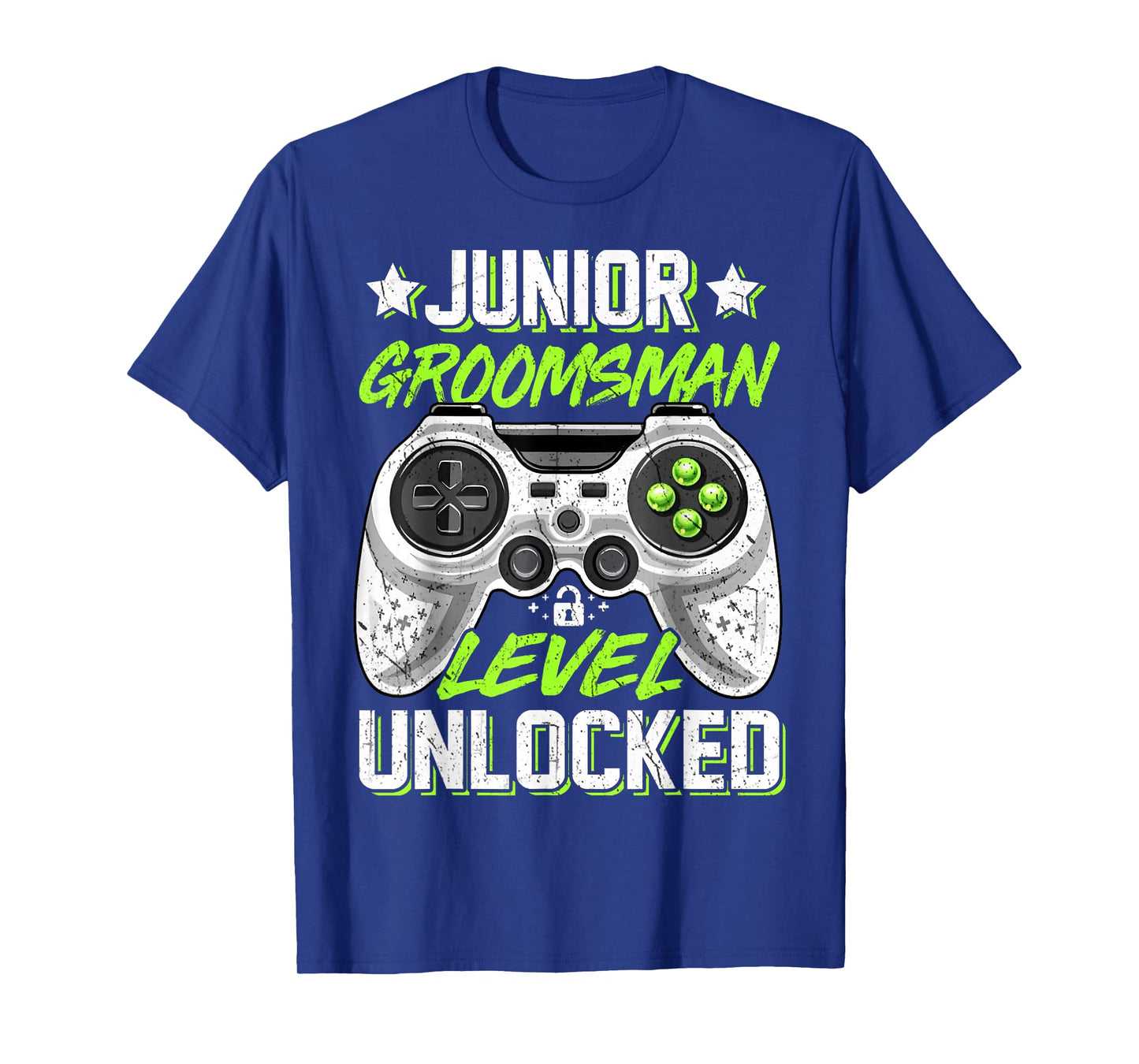 Gamer Junior Groomsman Level Unlocked Video Gaming Wedding T-Shirt