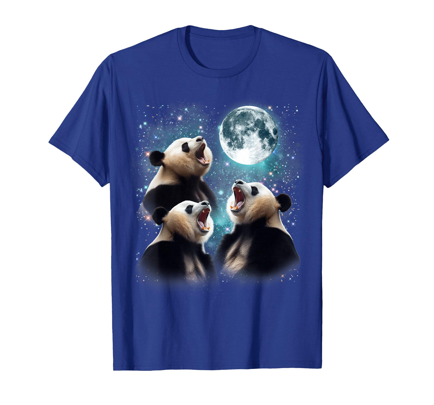 3 Panda Moon Howling Panda Head Funny For Men, Women, Kid T-Shirt