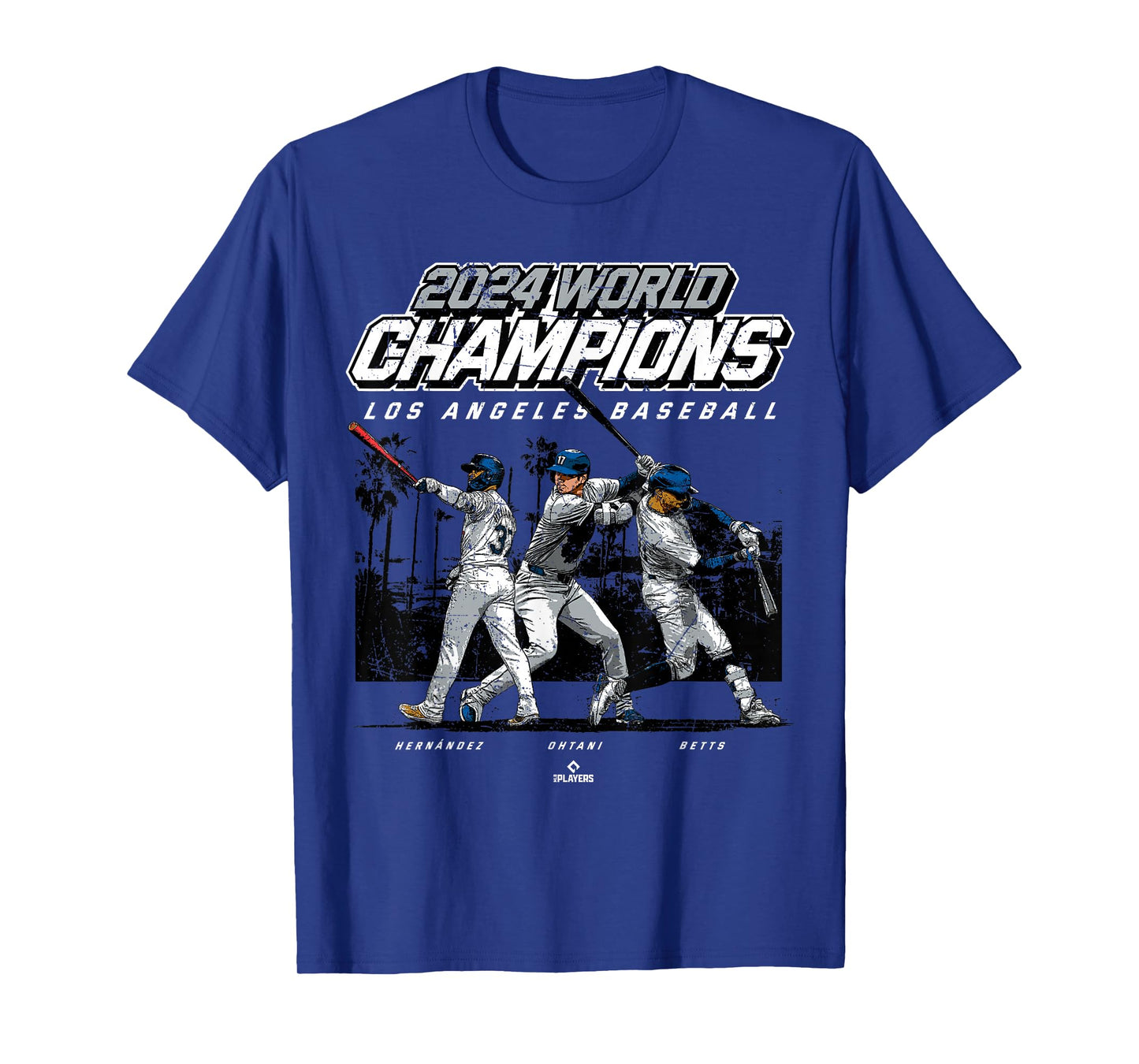 2024 Los Angeles World Champions Ohtani, Betts & HernΓ‘ndez T-Shirt