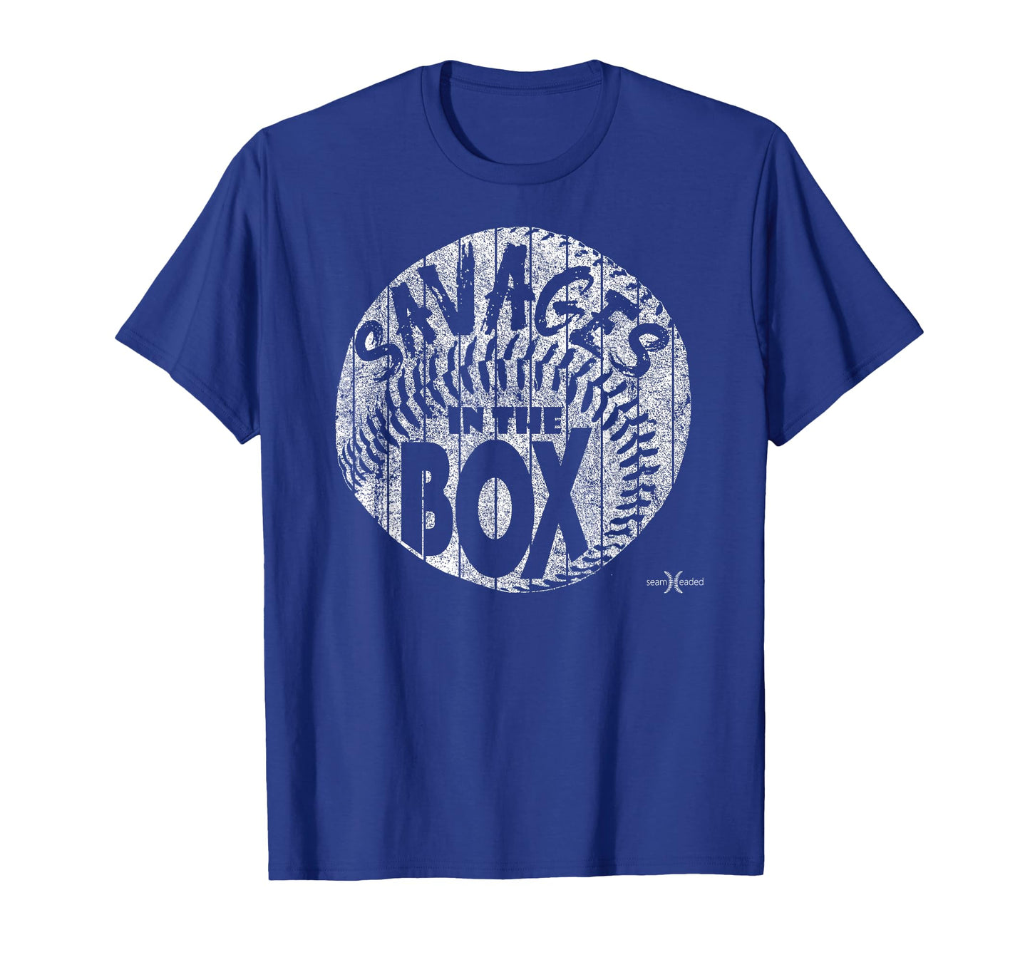 Vintage Savages in the Box Baseball T-Shirt