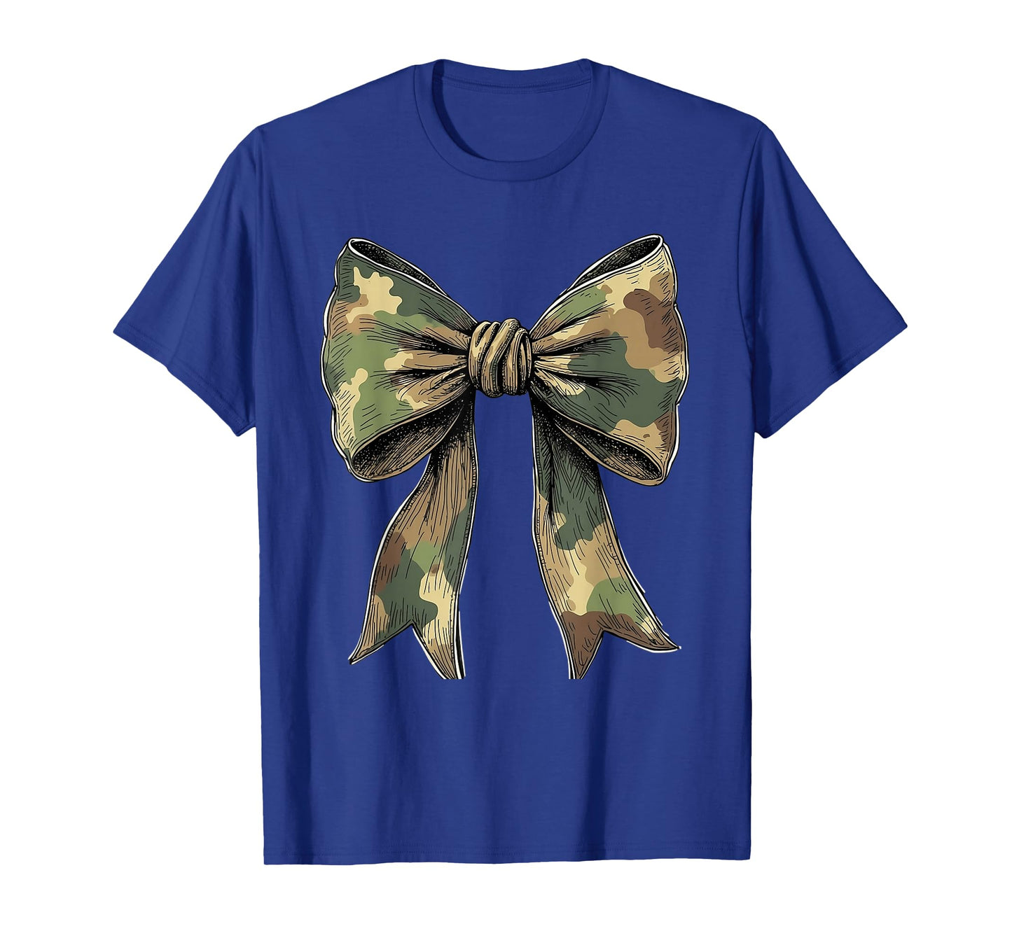 Camouflage Camo Bow Girls Camo Coquette Bow Hunting Women T-Shirt
