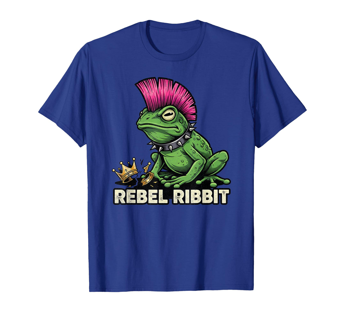 Rebel Ribbit Resist Meme No Kings Punk Graphic for Men Women T-Shirt