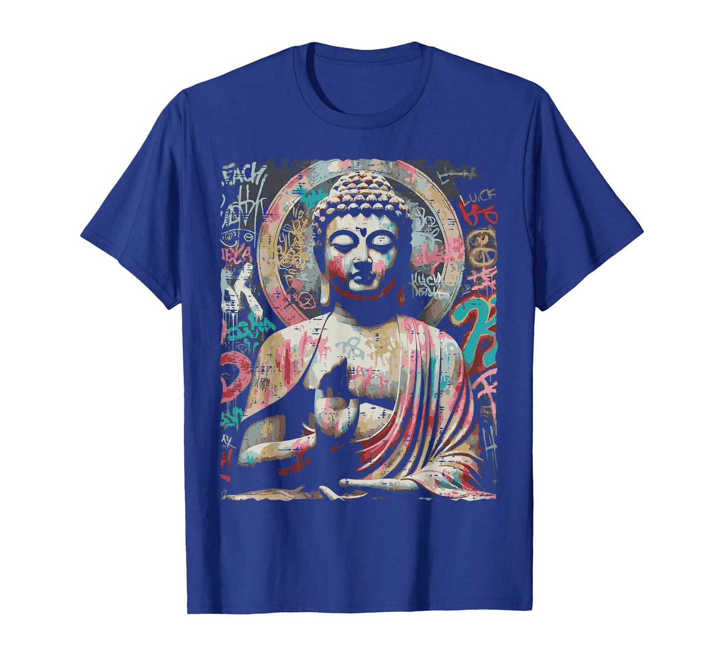 Street Wear Buddha Graffiti Vintage Meditation Men Women Kid T-Shirt