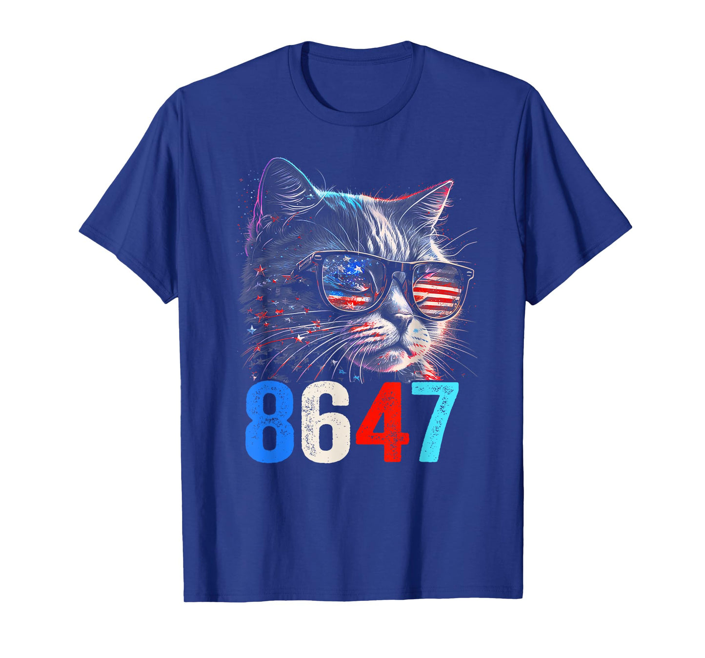 8647 retro 86 47 Cat Lovers T-Shirt for Men Women