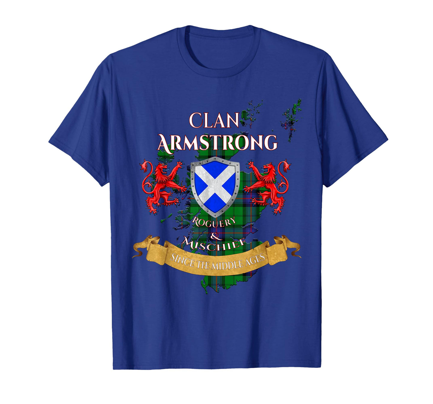 Armstrong Scottish Family Clan Middle Ages Mischief T-Shirt