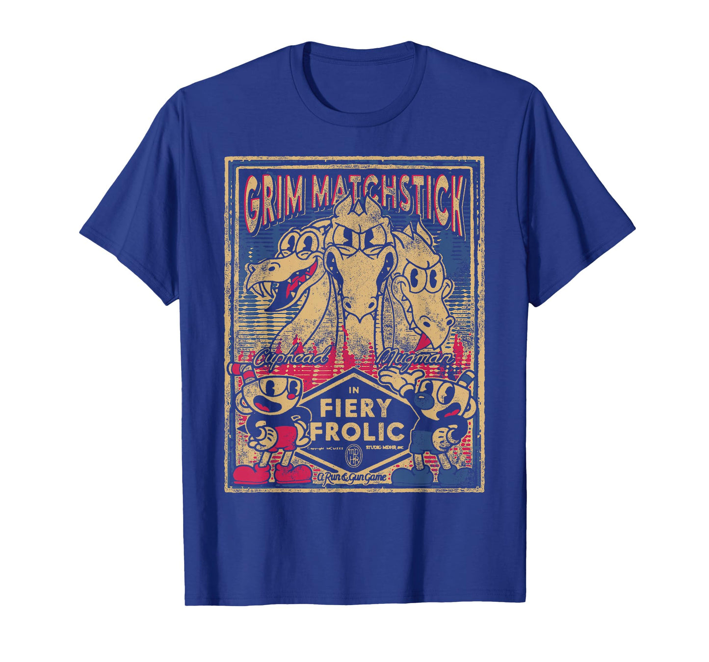 Cuphead Grim Matchstick Fiery Frolic T-Shirt