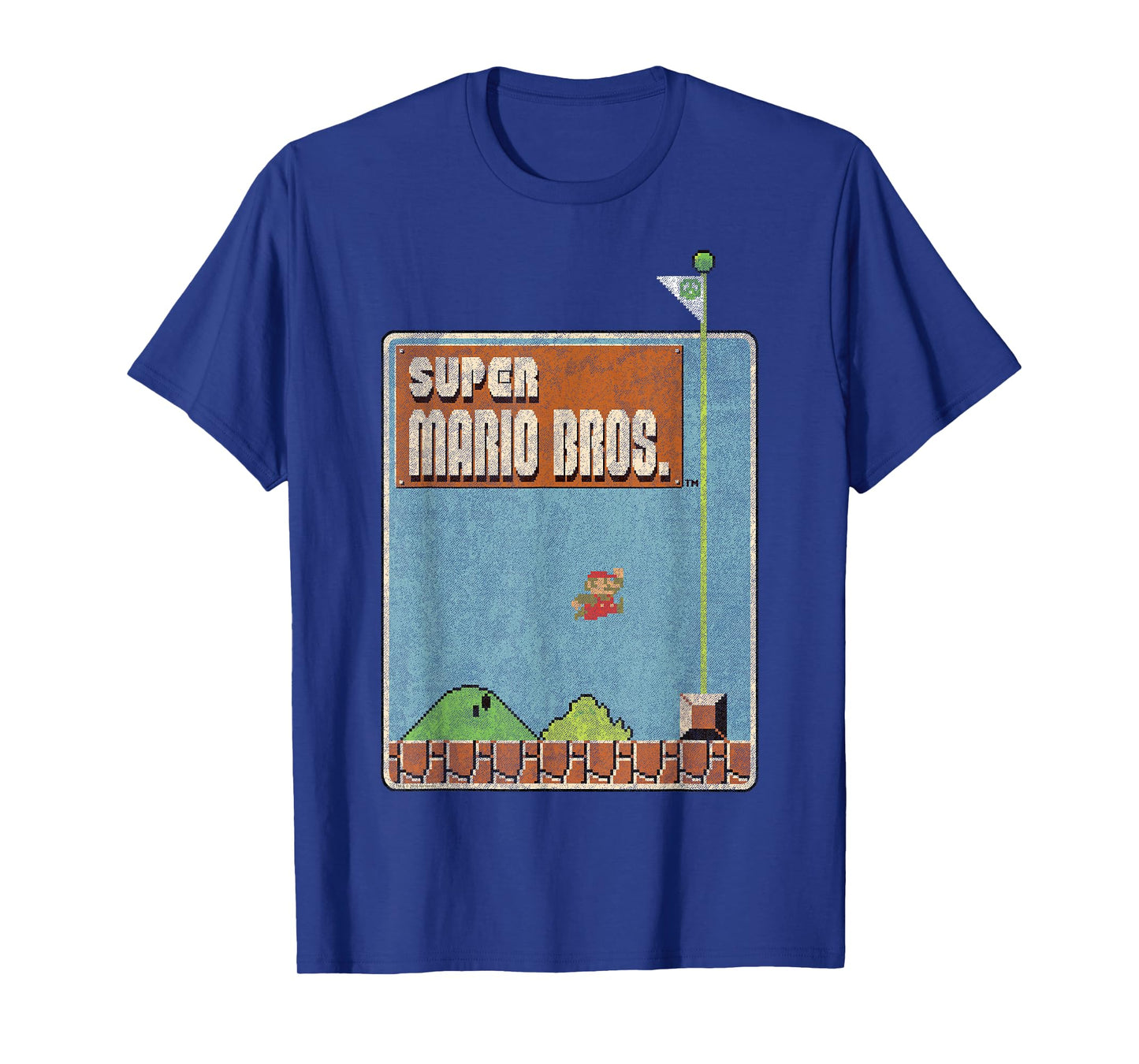 Nintendo Super Mario Bros Game Screen Shot Graphic T-Shirt T-Shirt