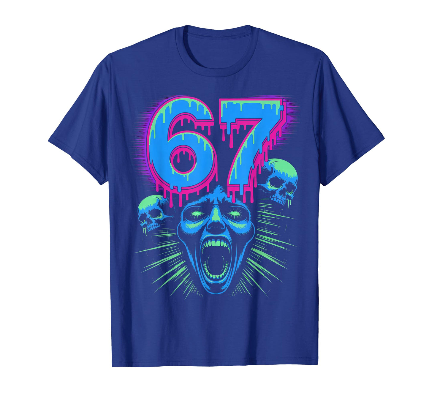 67 Halloween SCP Horror Face Scary Costume Shirt Horror 6 7 T-Shirt