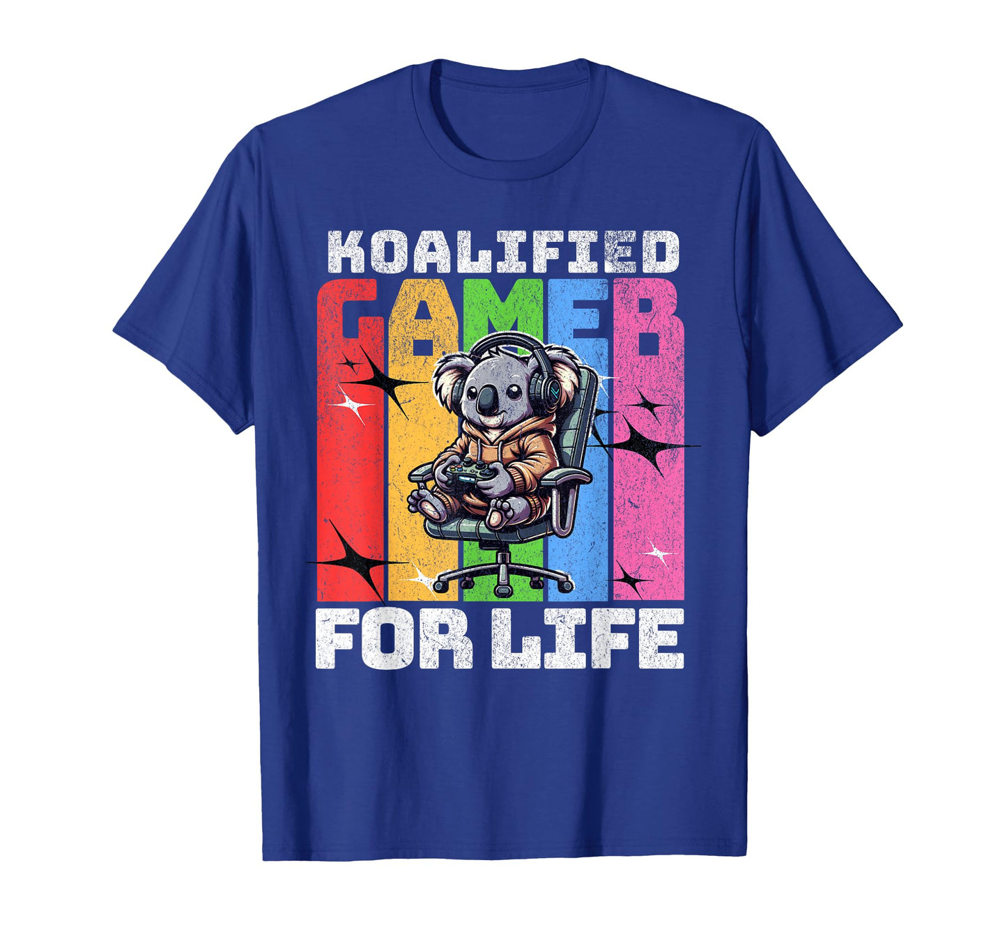 Koalified Gamer Koala Video Game Pun For Boys Kids Men T-Shirt