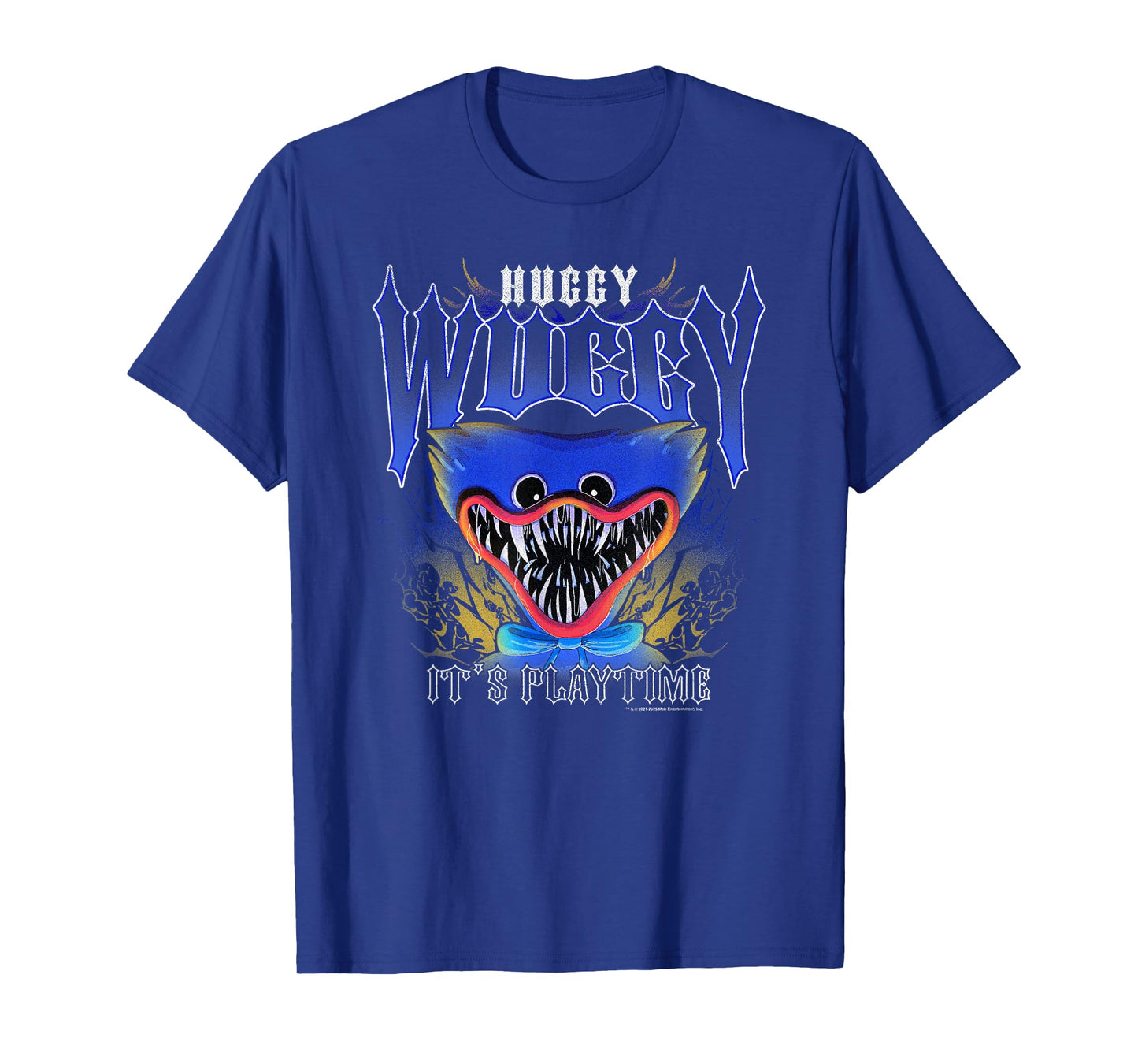 Poppy Playtime Huggy Wuggy It's Play Time Distressed Poster T-Shirt