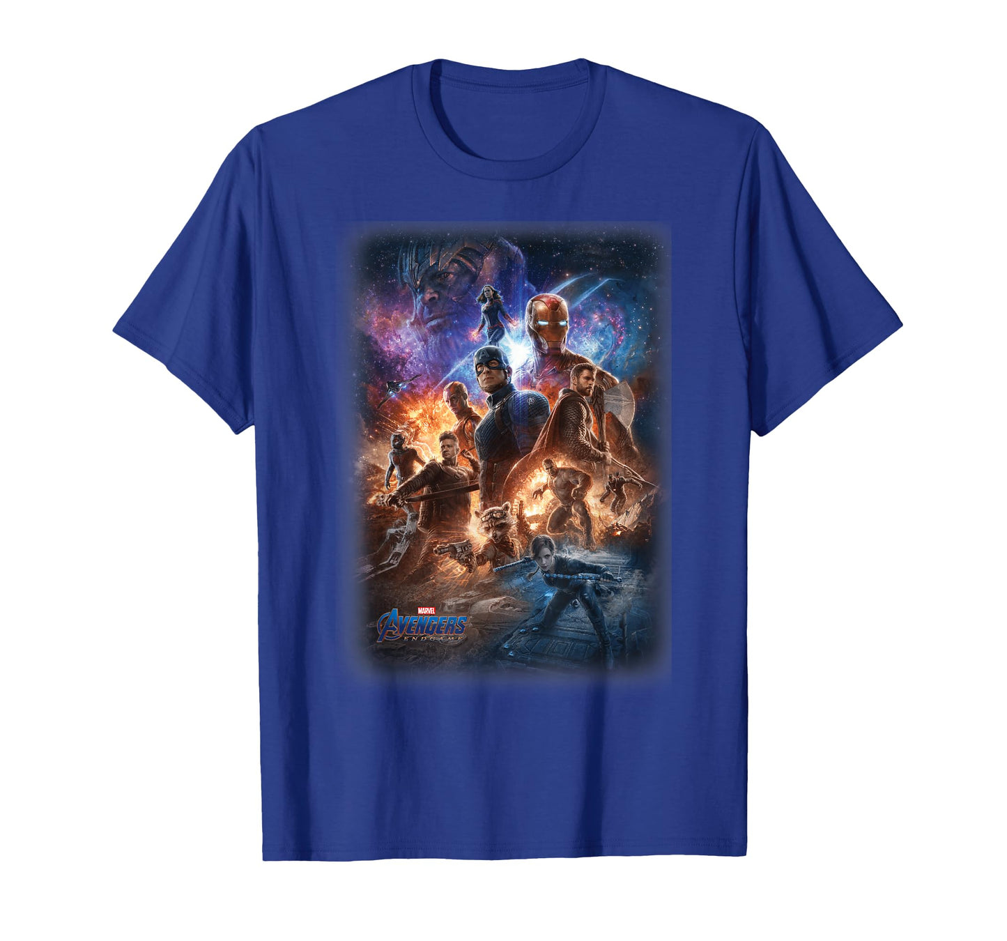 Marvel Avengers Endgame Galaxy Movie Poster Group Shot T-Shirt