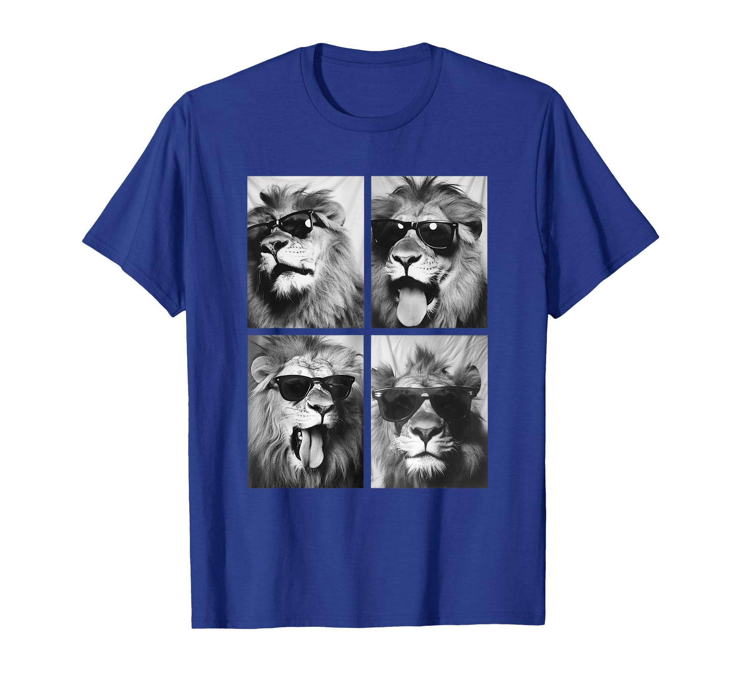 Cute Lions with Sunglasses Cool Lion Animals Photo Booth T-Shirt